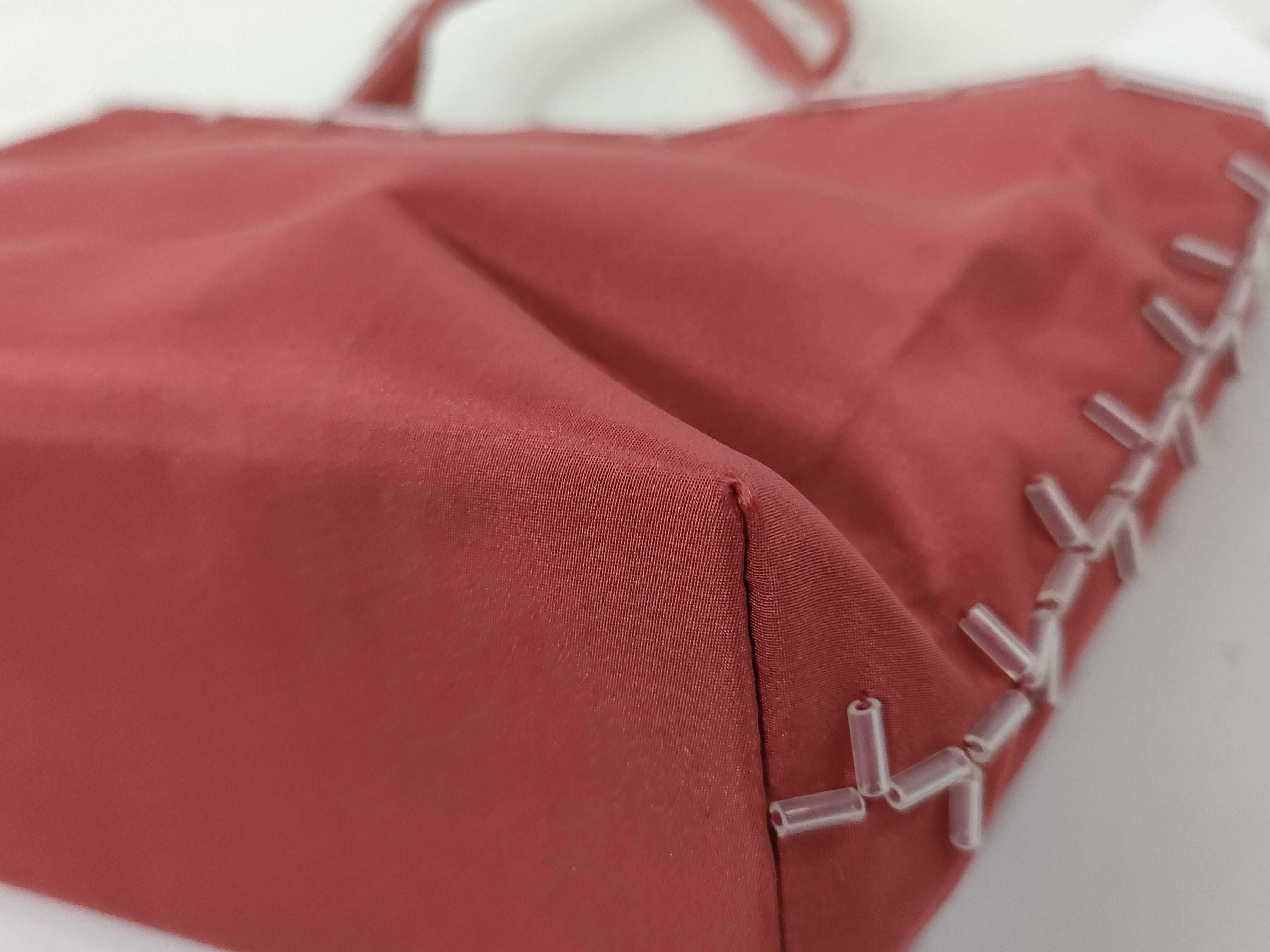 Nylon Prada Tote Bag Pink Handbag — view 6