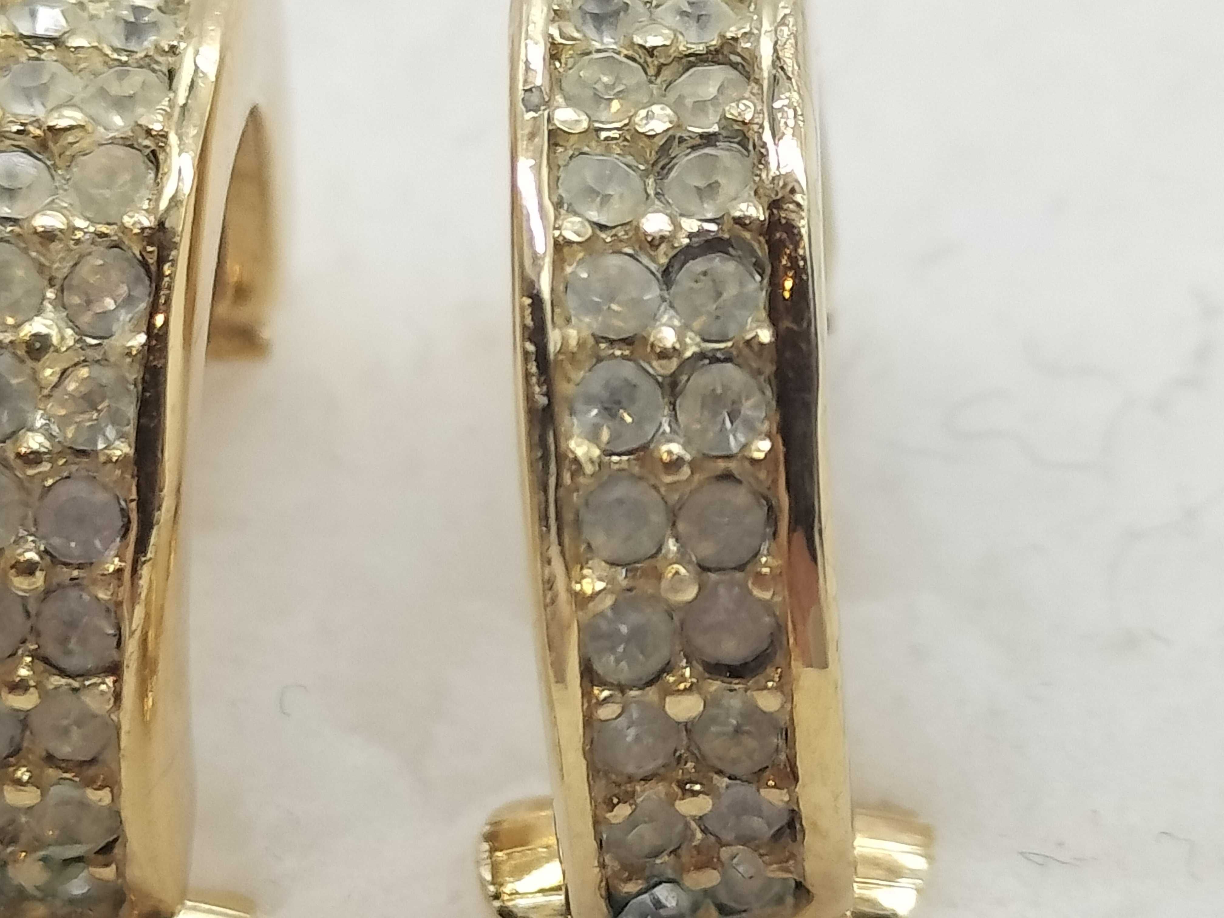 Rhinestone Earrings — view 2