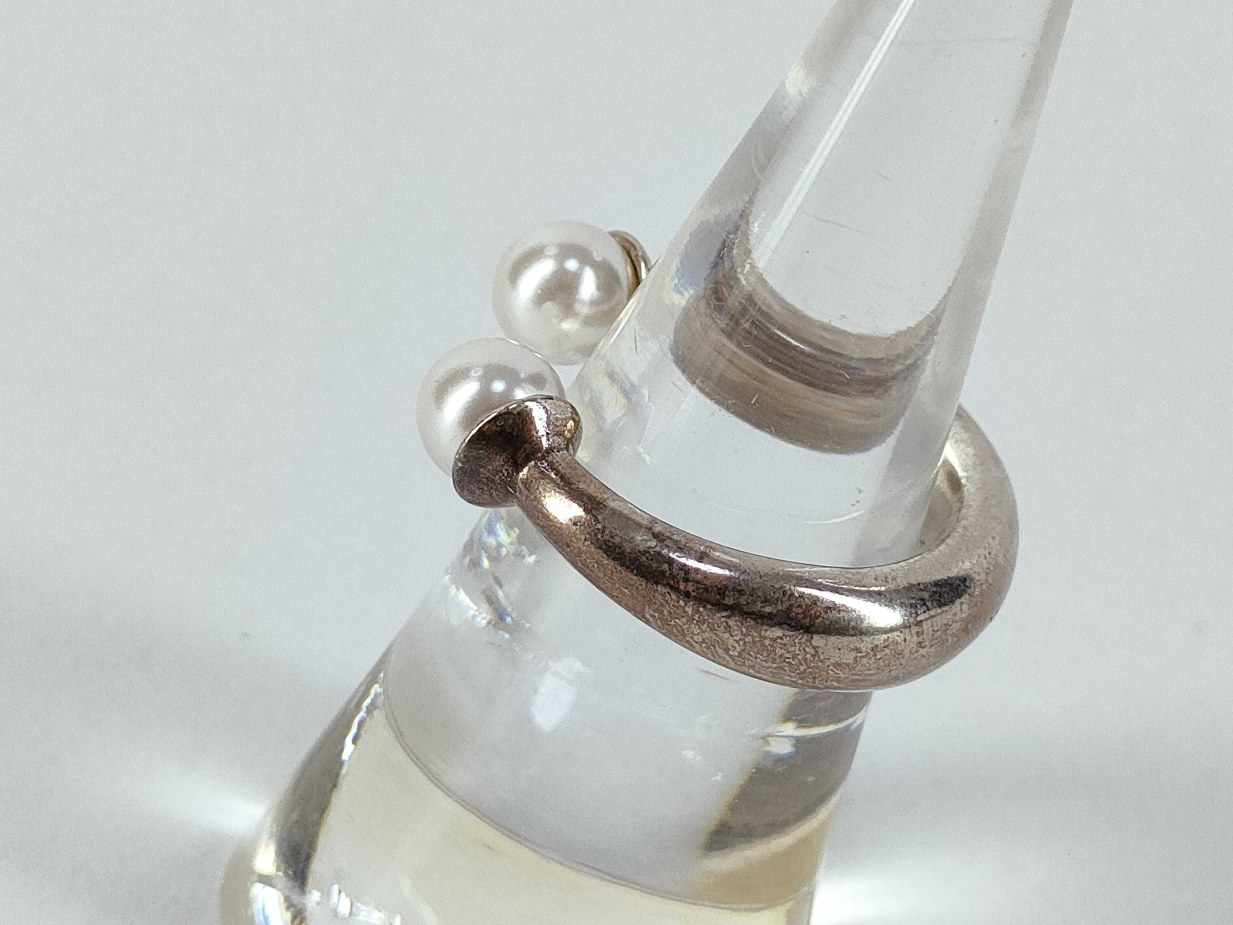 Tribal Pearl Ring, Size M — view 2