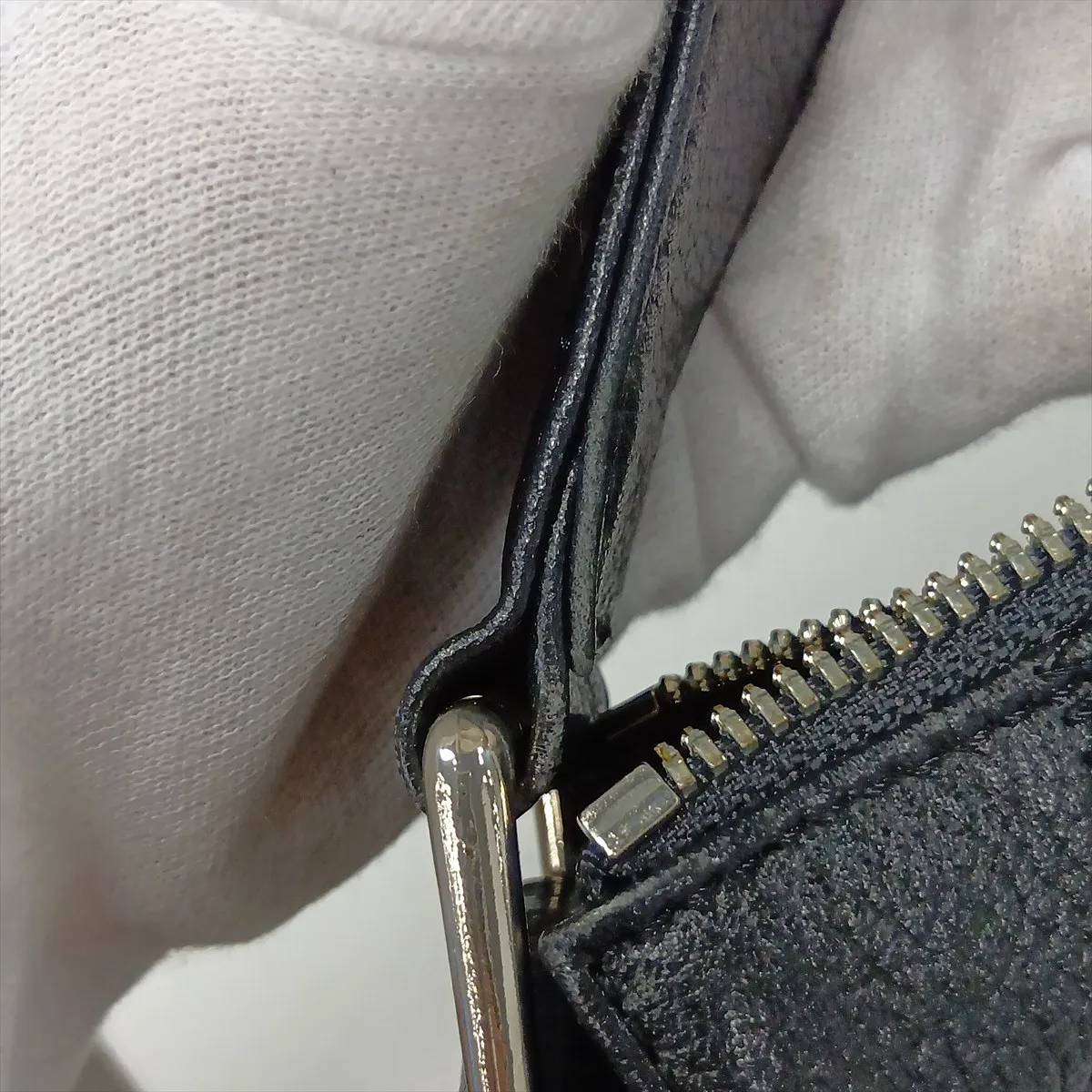 Chocolate Bar Lambskin Handbag, Wild Stitch, Black, Silver Hardware — view 11