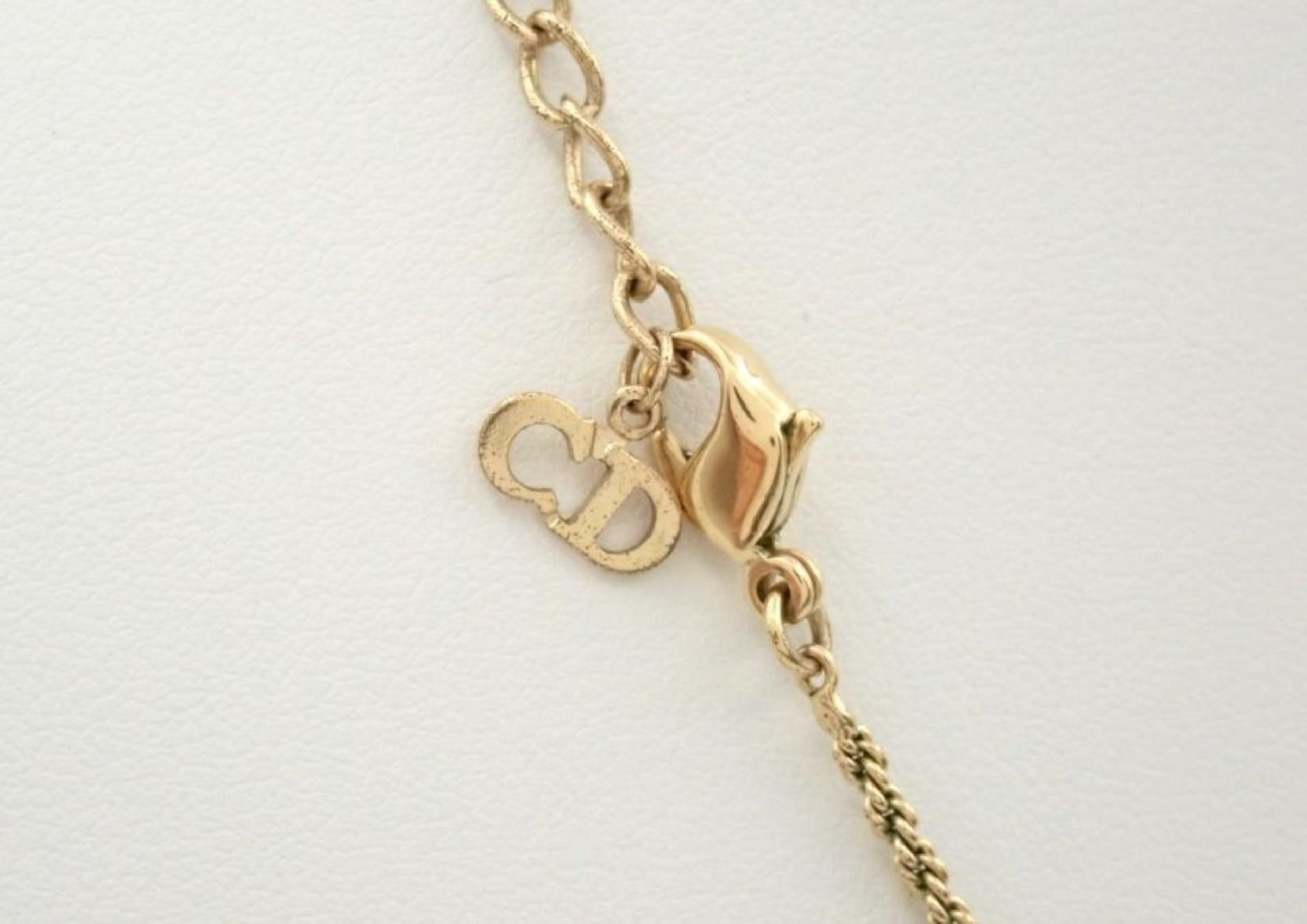 necklace, gold pearl necklace — view 3