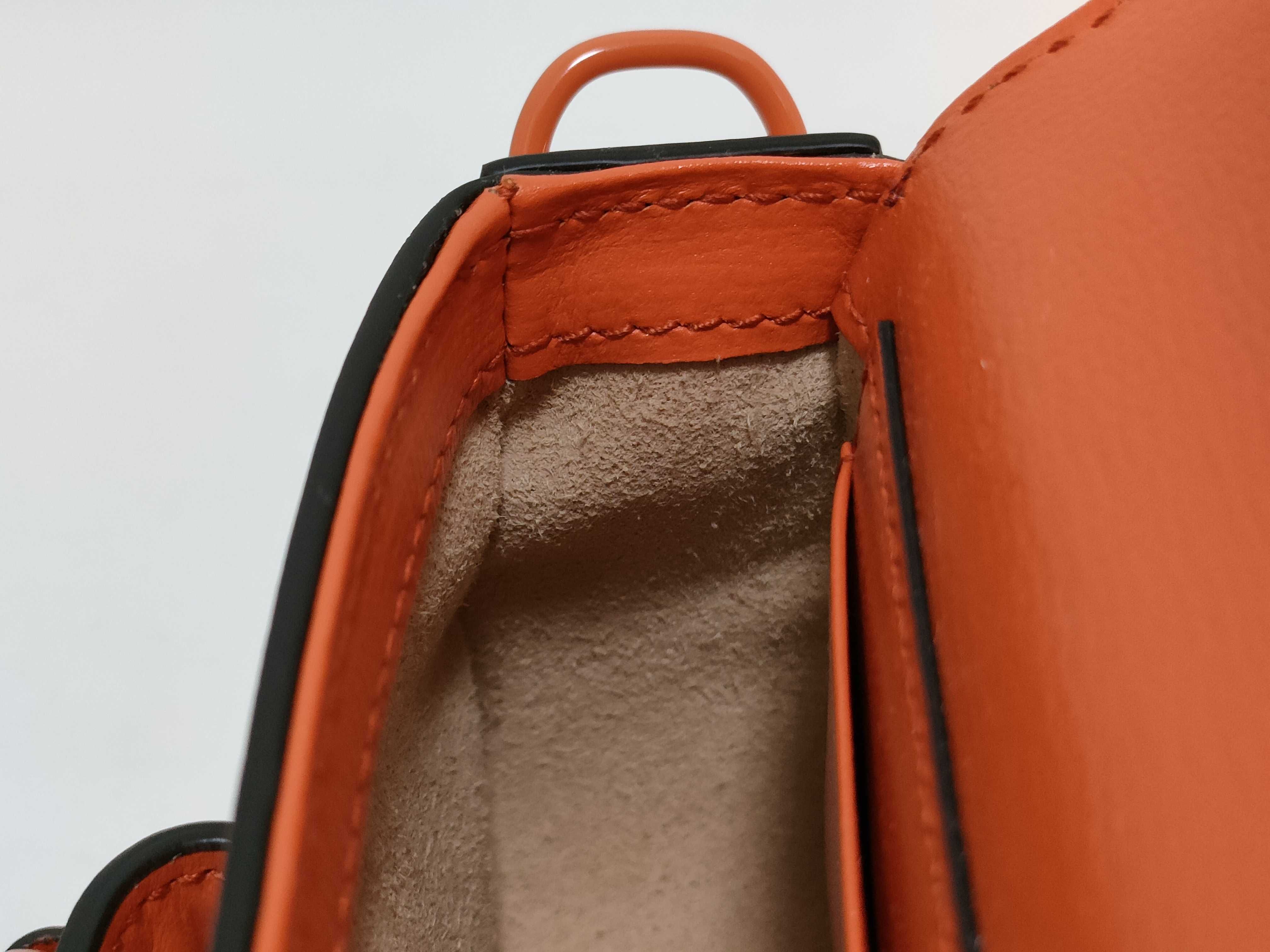 Horsebit Shoulder Bag (Orange) — view 9