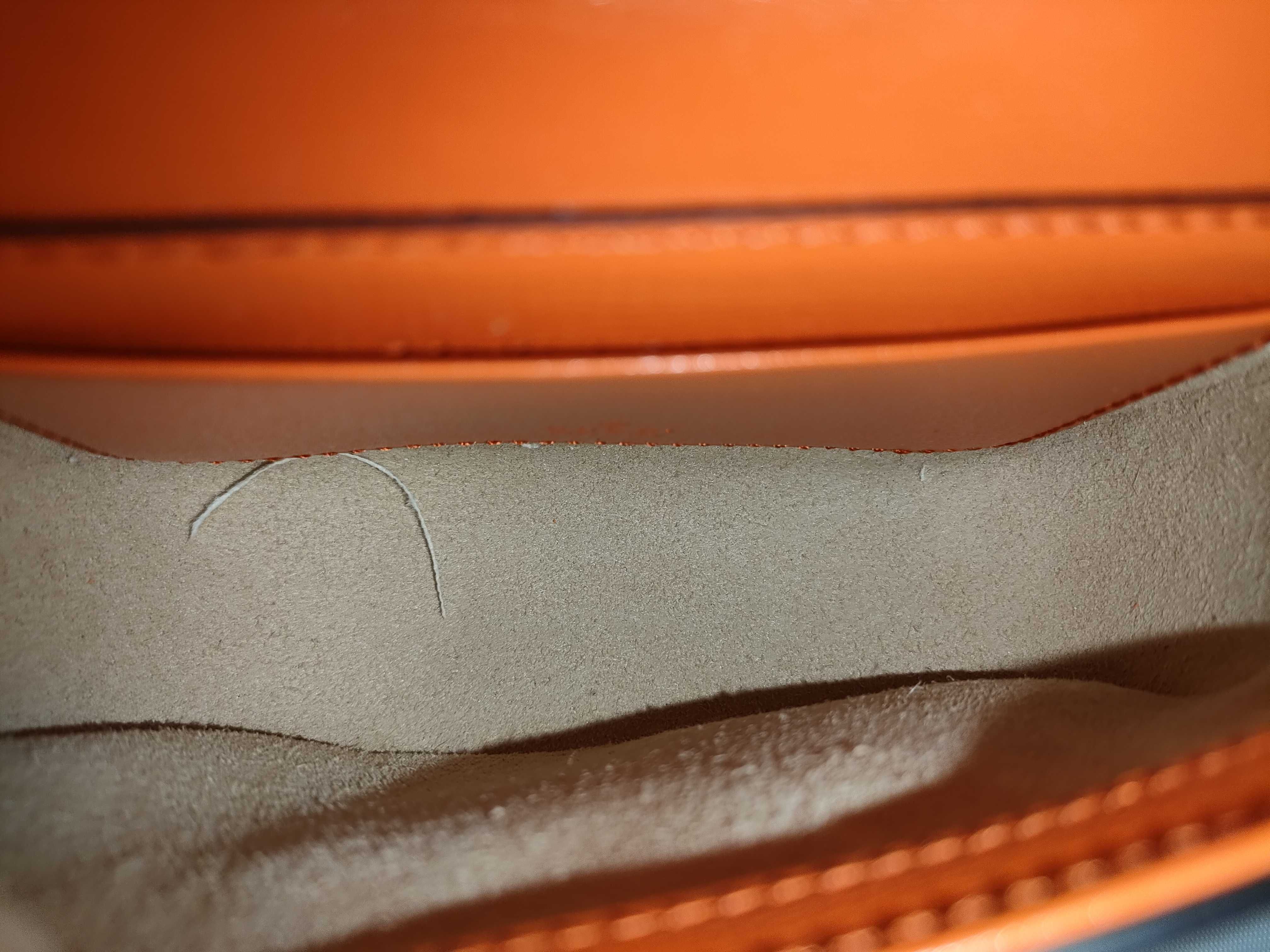Horsebit Shoulder Bag (Orange) — view 10