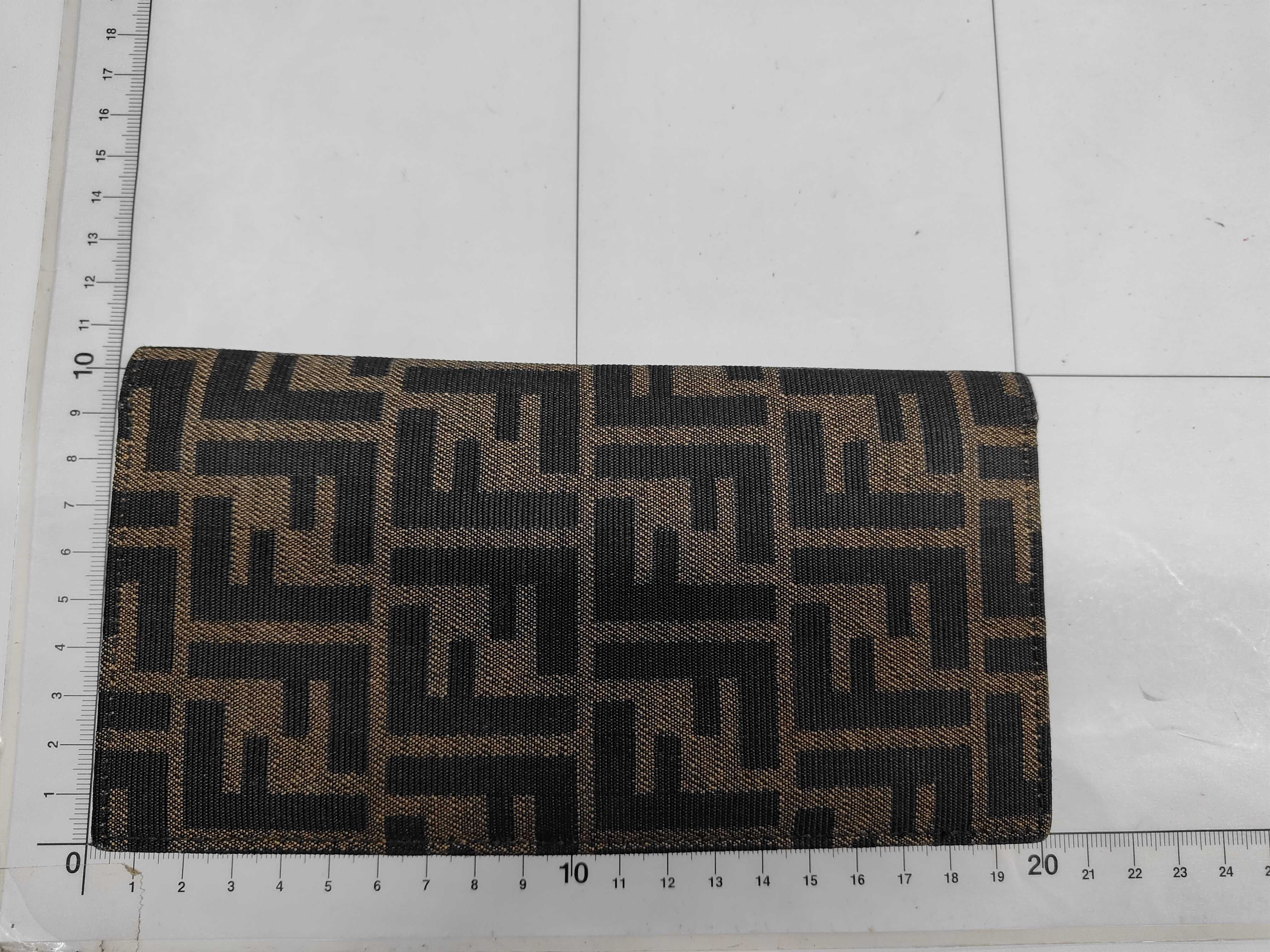 Zucca pattern Fendi Zucca long wallet canvas brown wallet — view 2