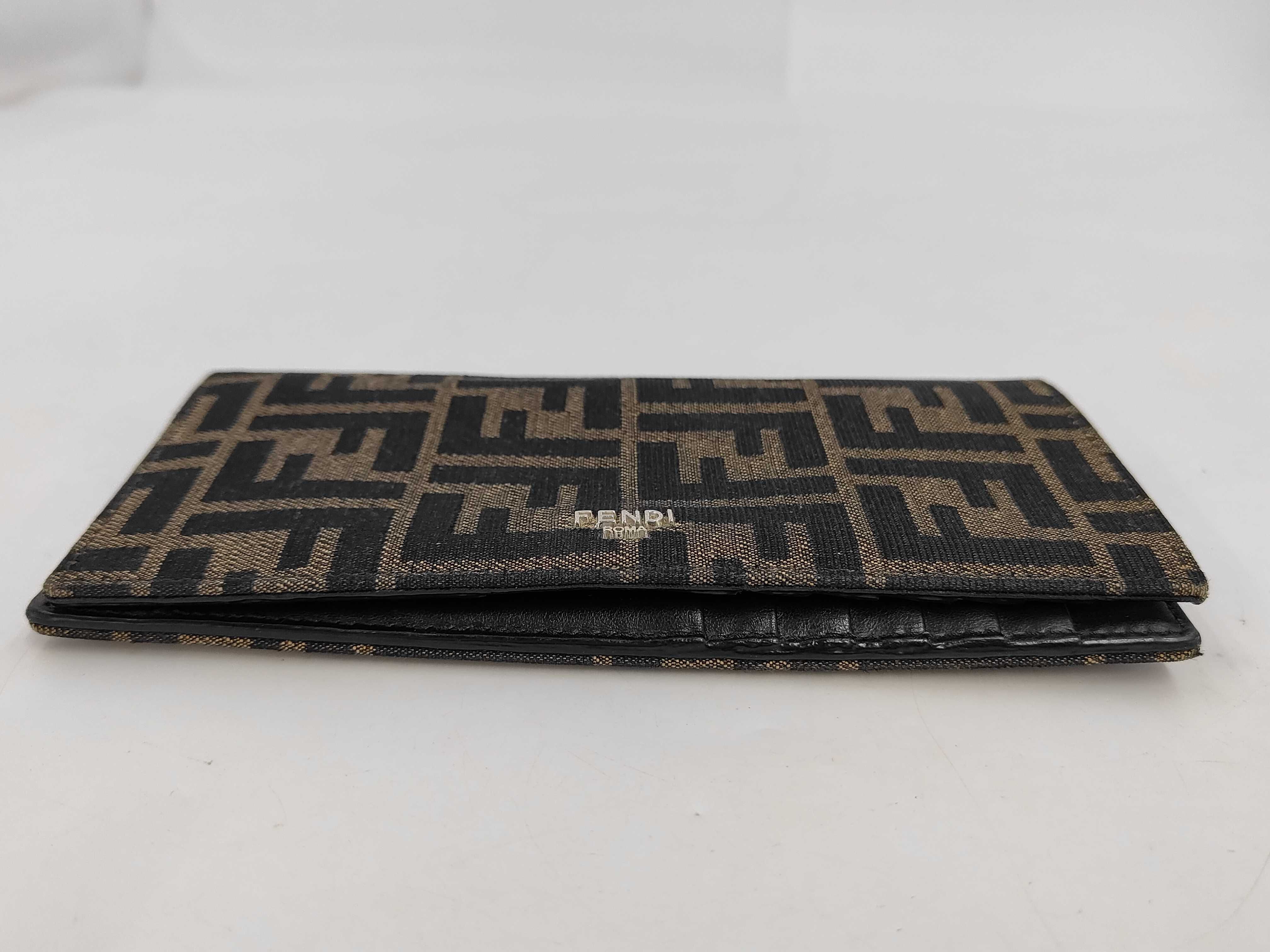 Zucca pattern Fendi Zucca long wallet canvas brown wallet — view 3