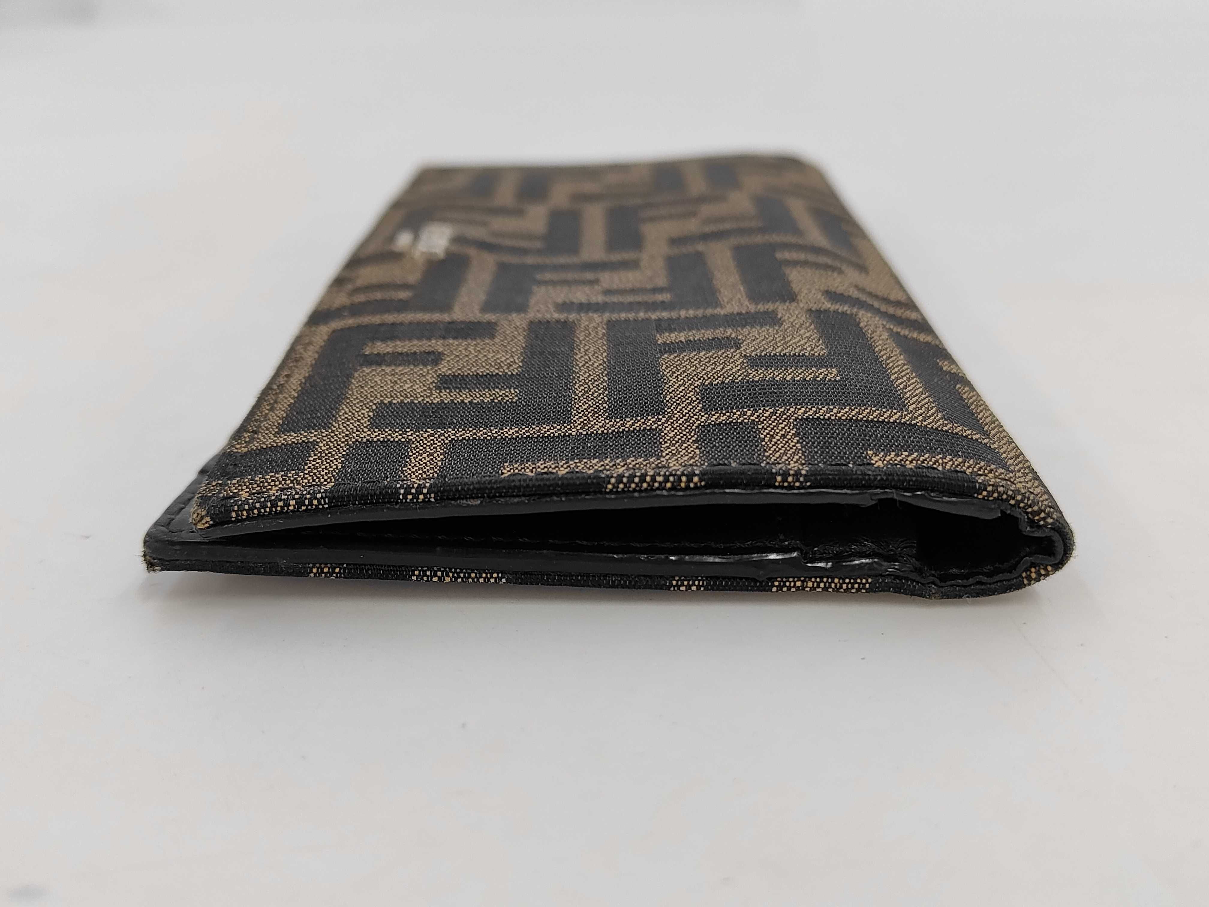 Zucca pattern Fendi Zucca long wallet canvas brown wallet — view 4