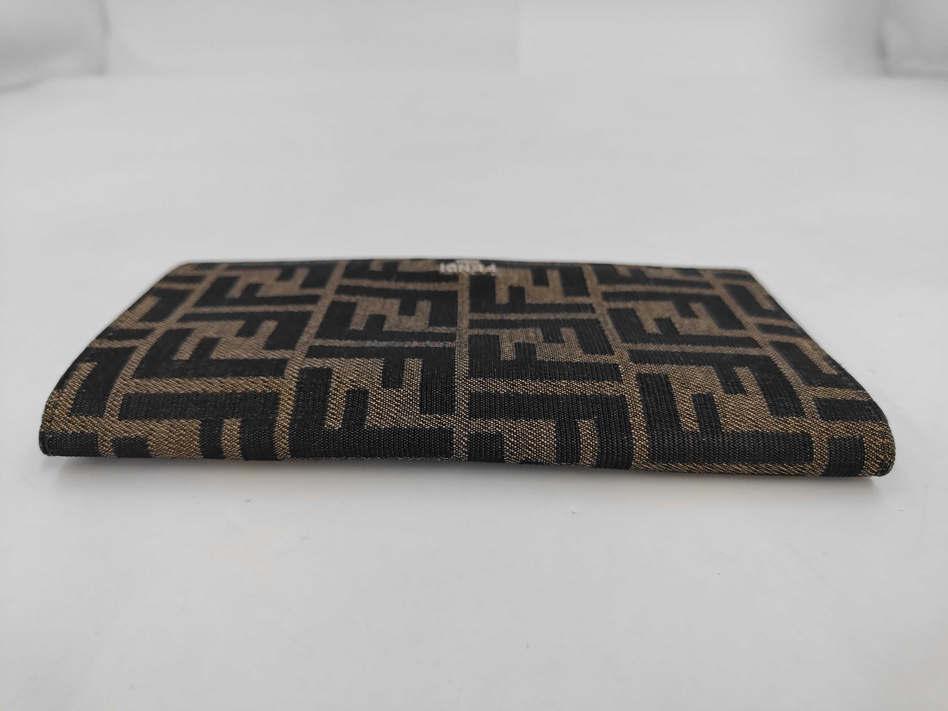 Zucca pattern Fendi Zucca long wallet canvas brown wallet — view 5