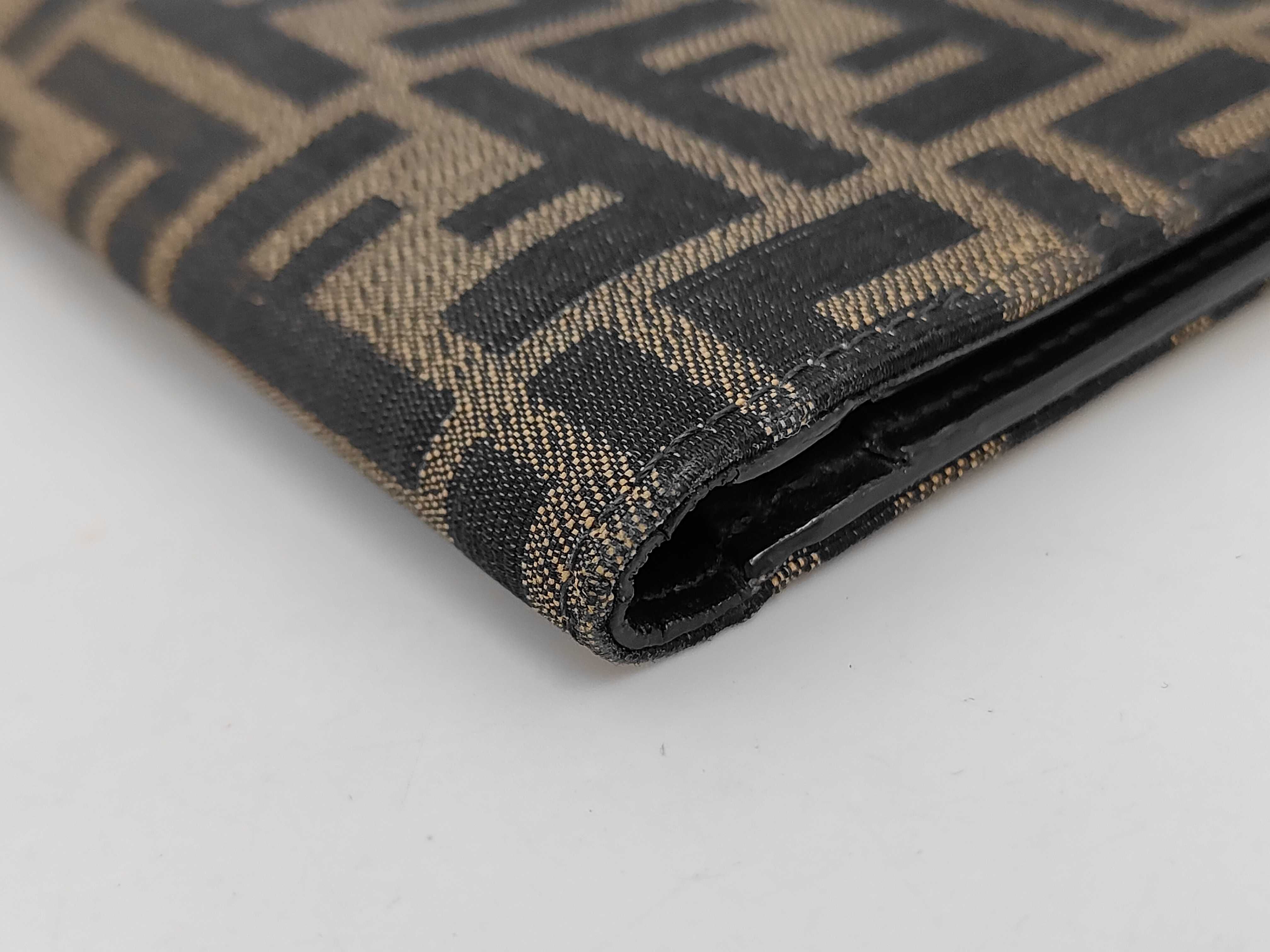 Zucca pattern Fendi Zucca long wallet canvas brown wallet — view 6