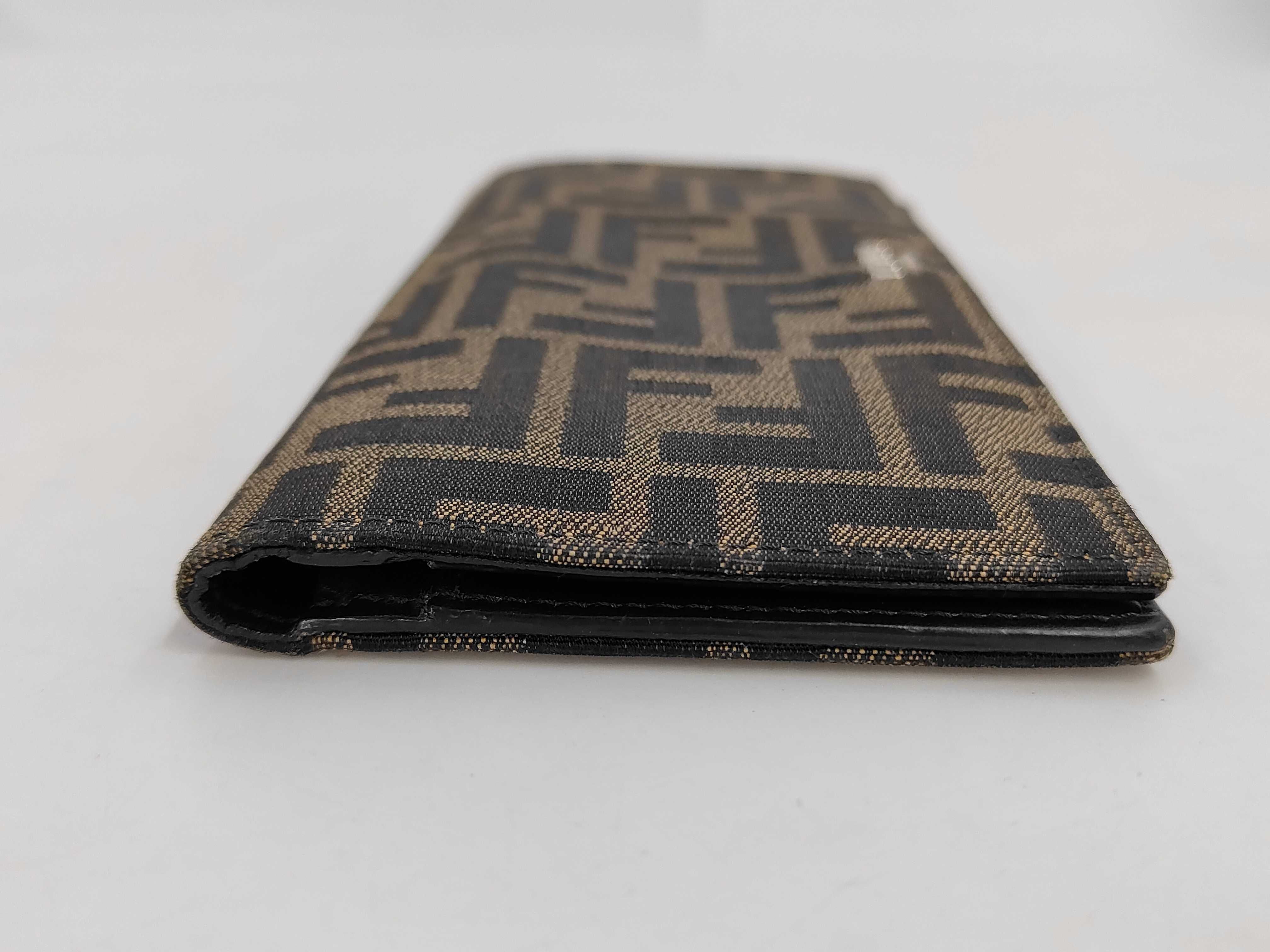 Zucca pattern Fendi Zucca long wallet canvas brown wallet — view 7