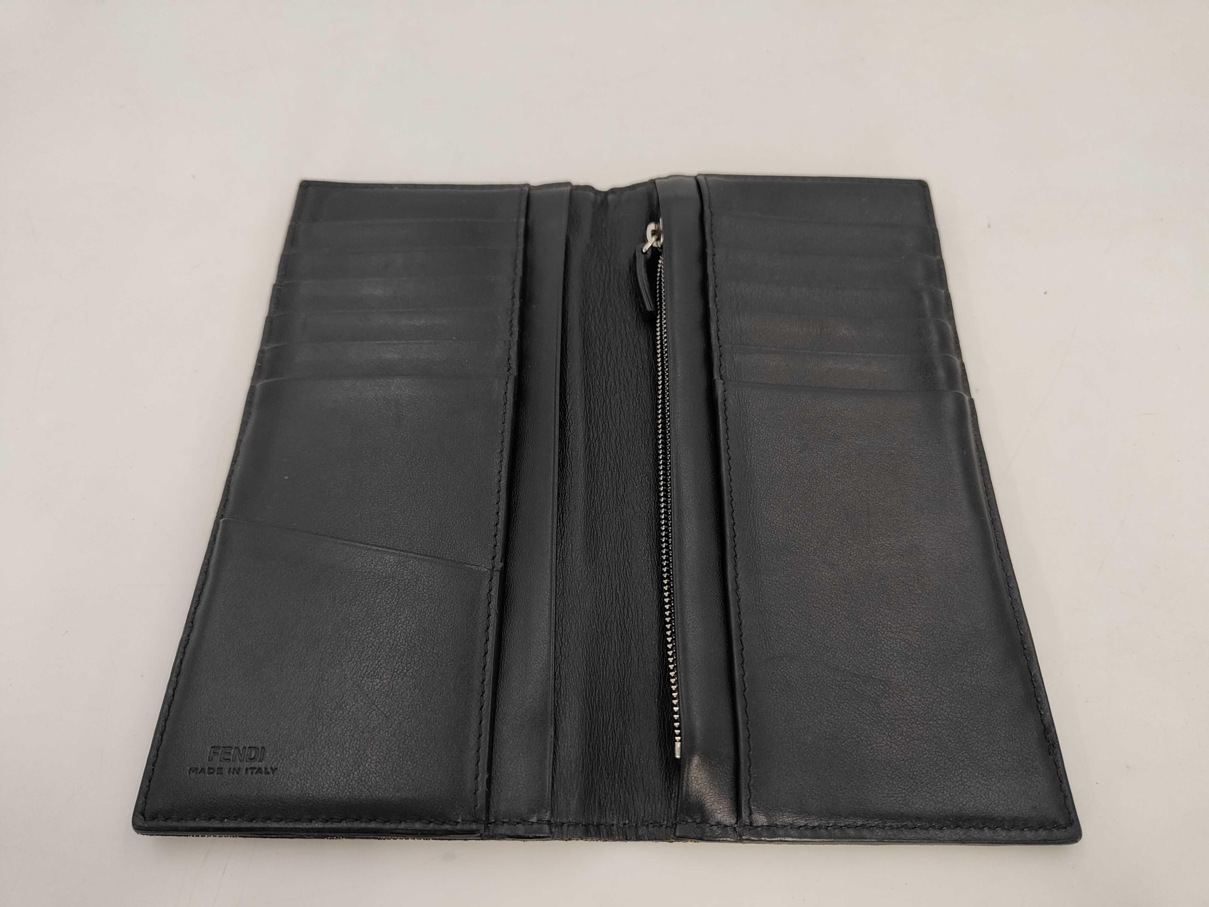 Zucca pattern Fendi Zucca long wallet canvas brown wallet — view 8