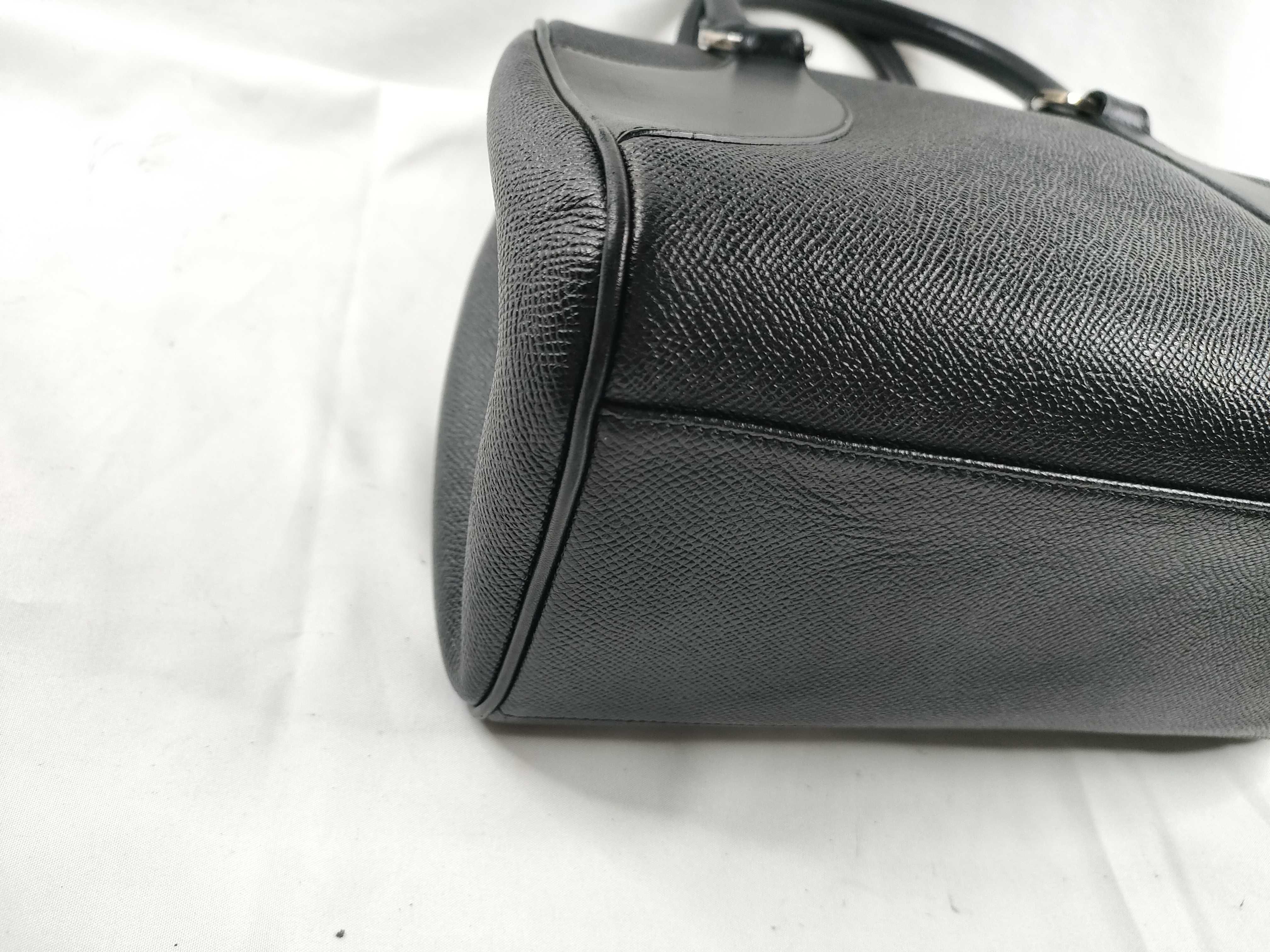 Bulgari Circle Logo Mini Boston Bag Black Handbag — view 3