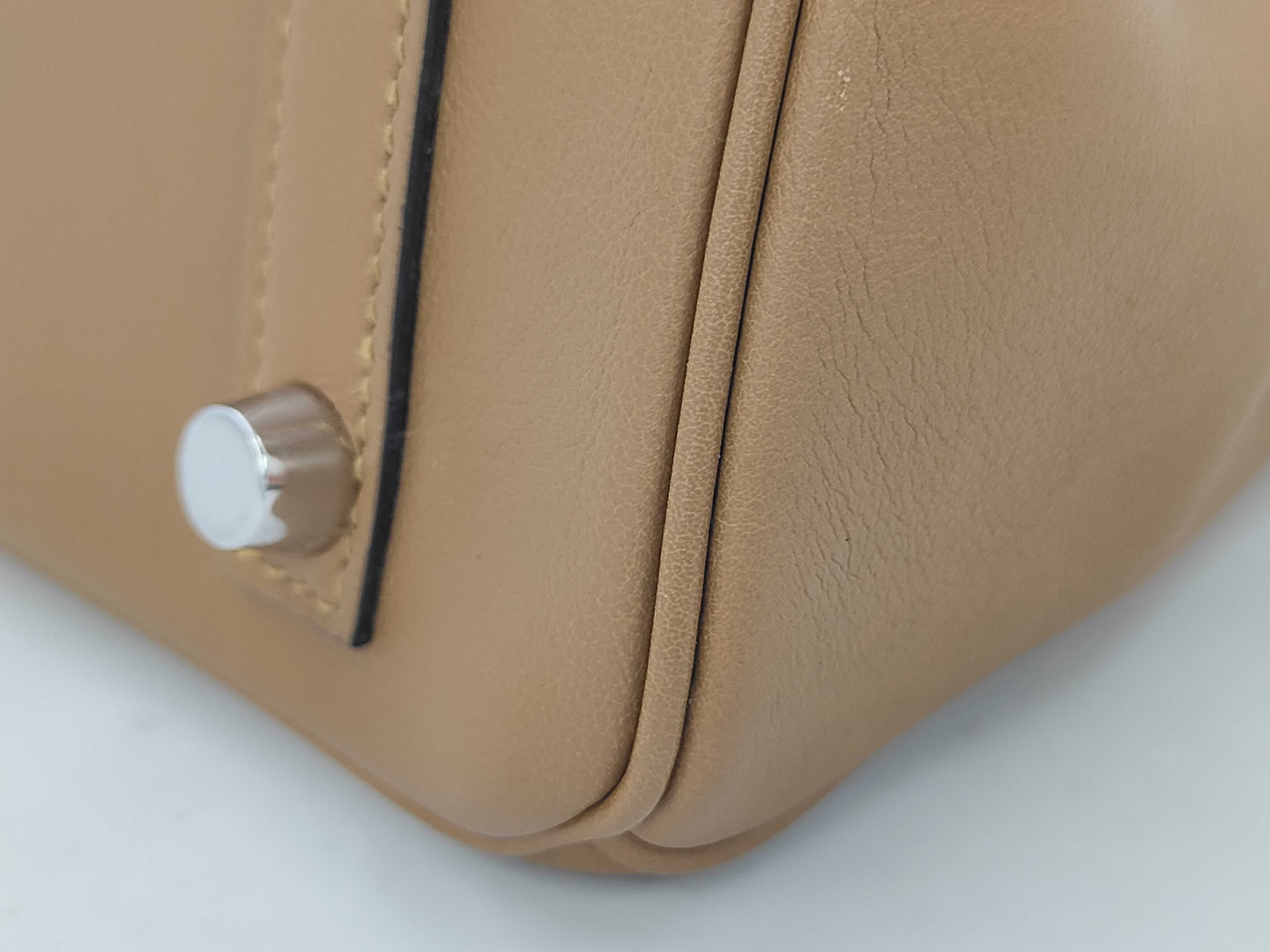 Birkin 25 Biscuit Silver Hardware (Stamped) Handbag — view 7