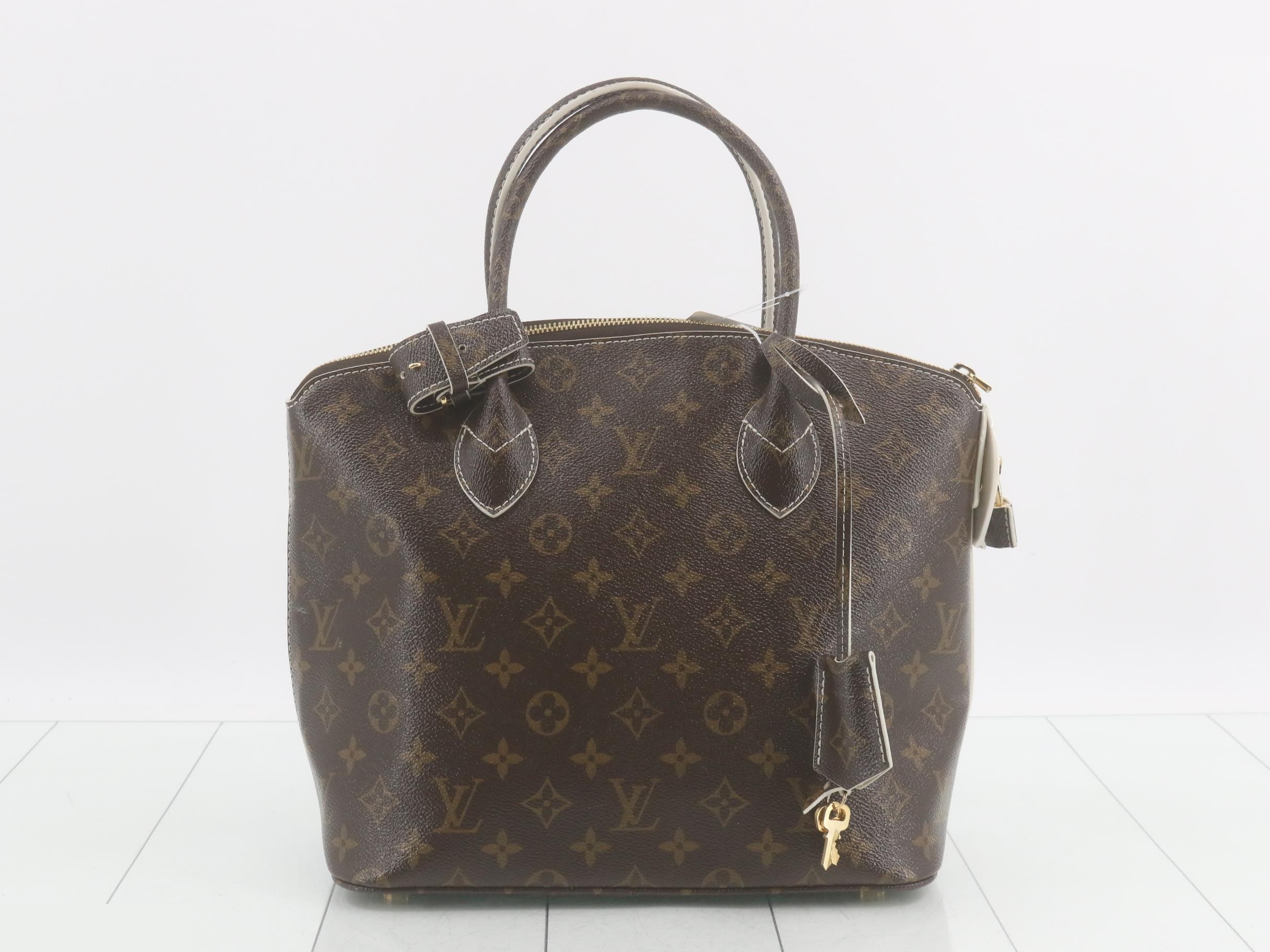 Shiny Monogram Lockit Handbag — view 2