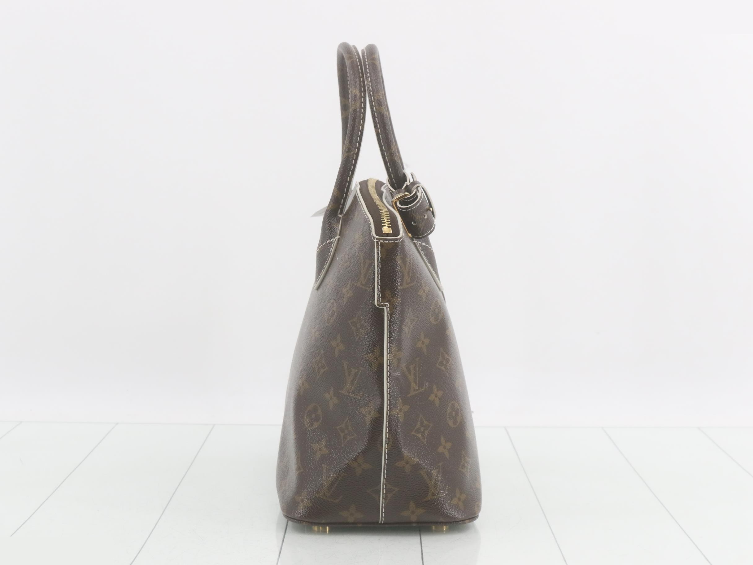 Shiny Monogram Lockit Handbag — view 3