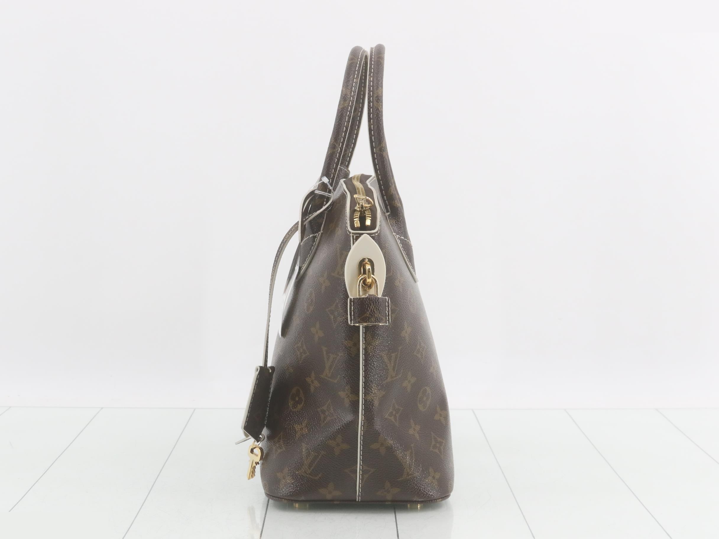Shiny Monogram Lockit Handbag — view 4