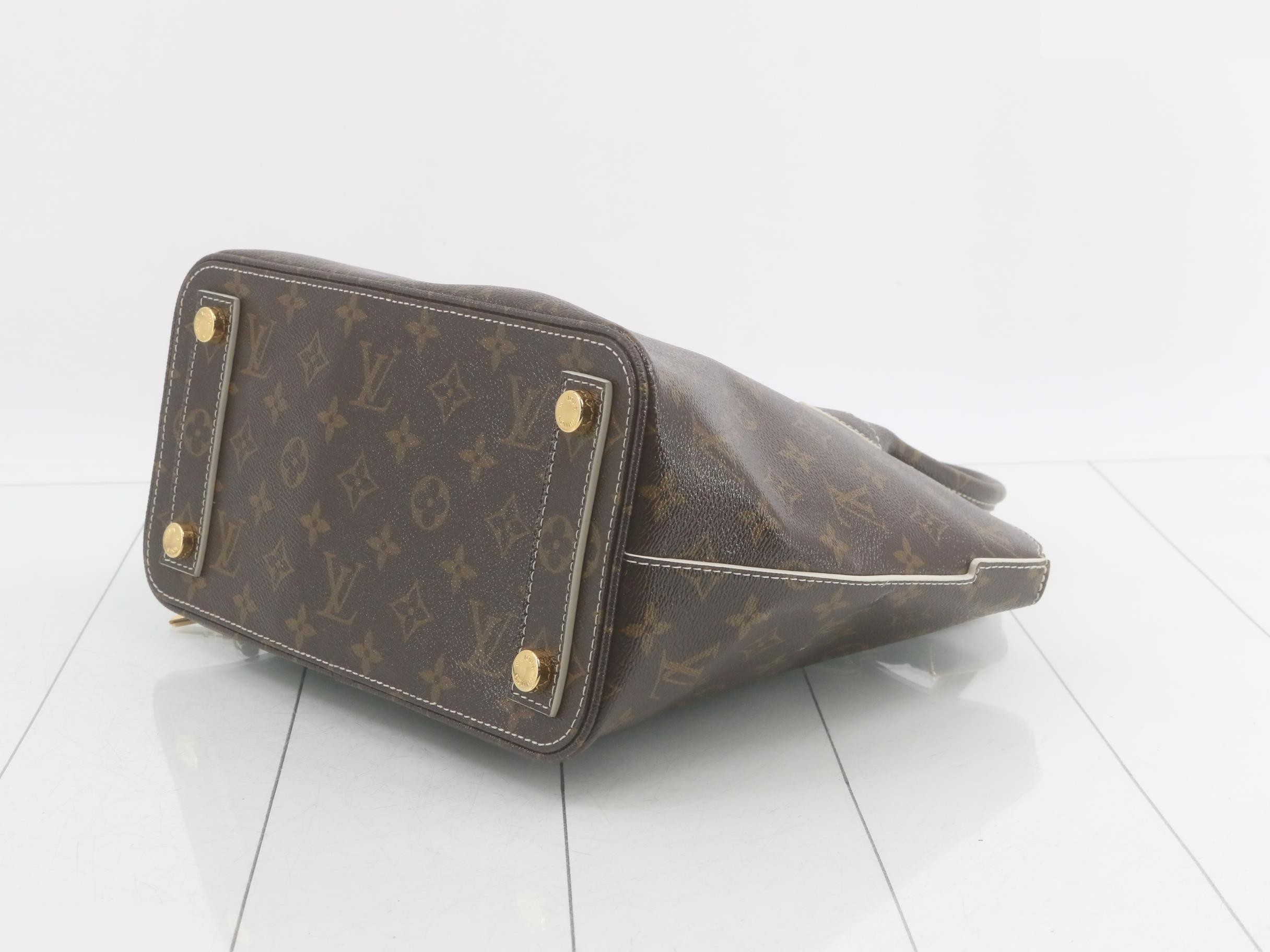 Shiny Monogram Lockit Handbag — view 6