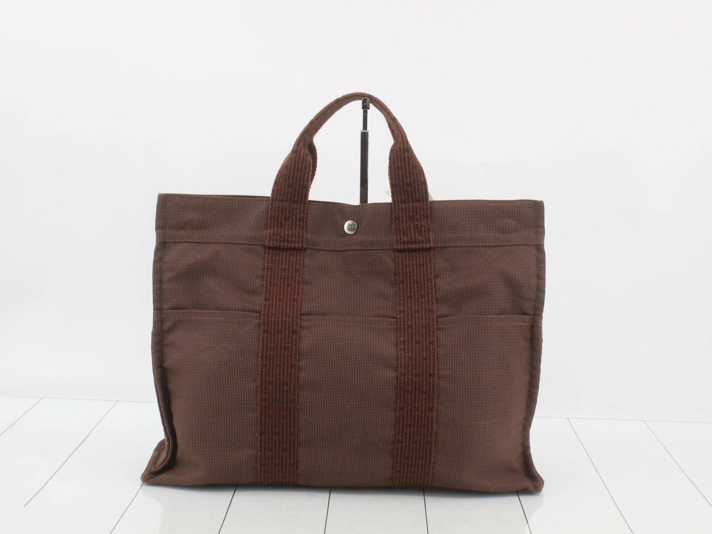 Aile Line Tote MM Canvas Brown — view 2