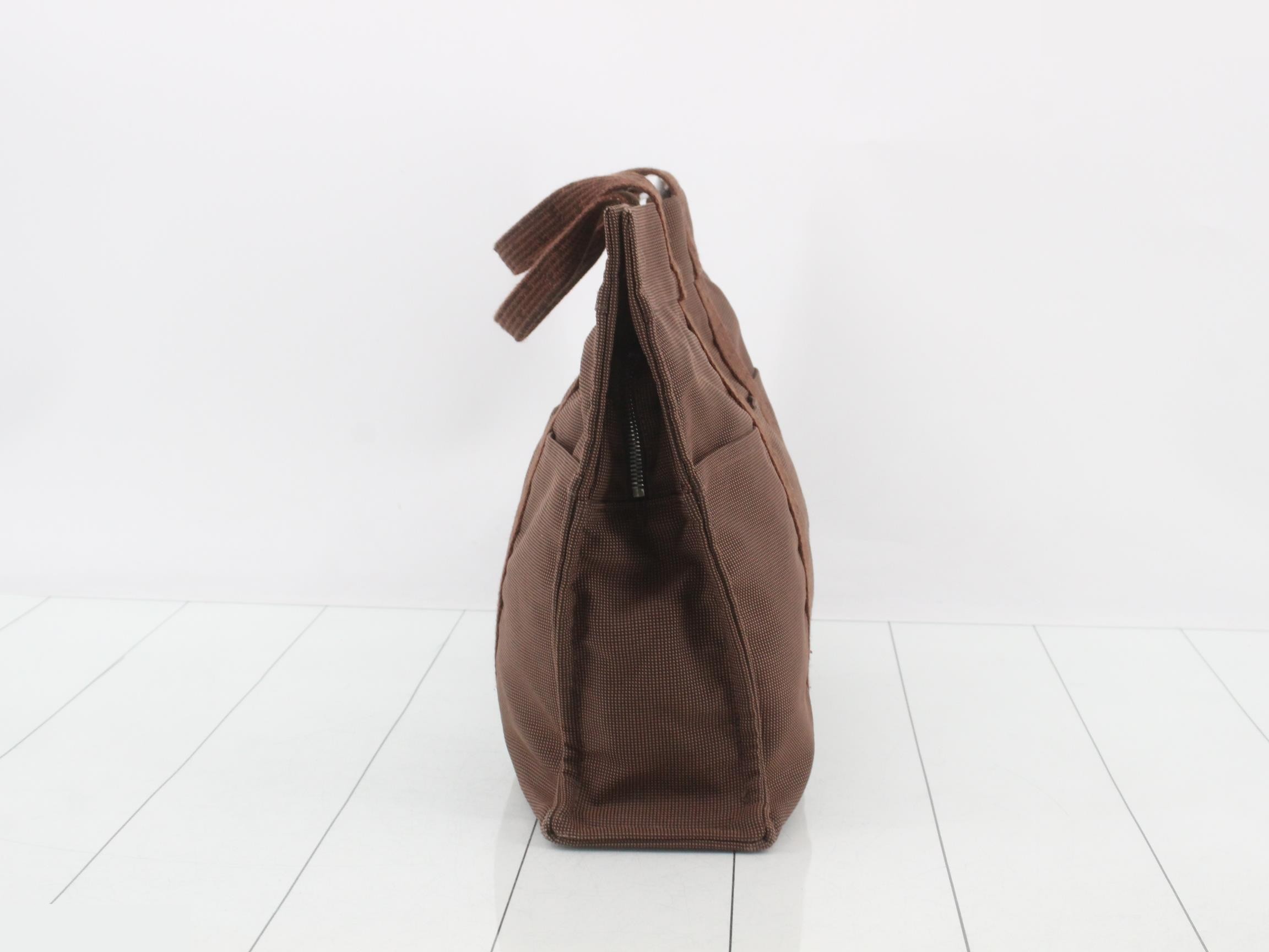 Aile Line Tote MM Canvas Brown — view 3