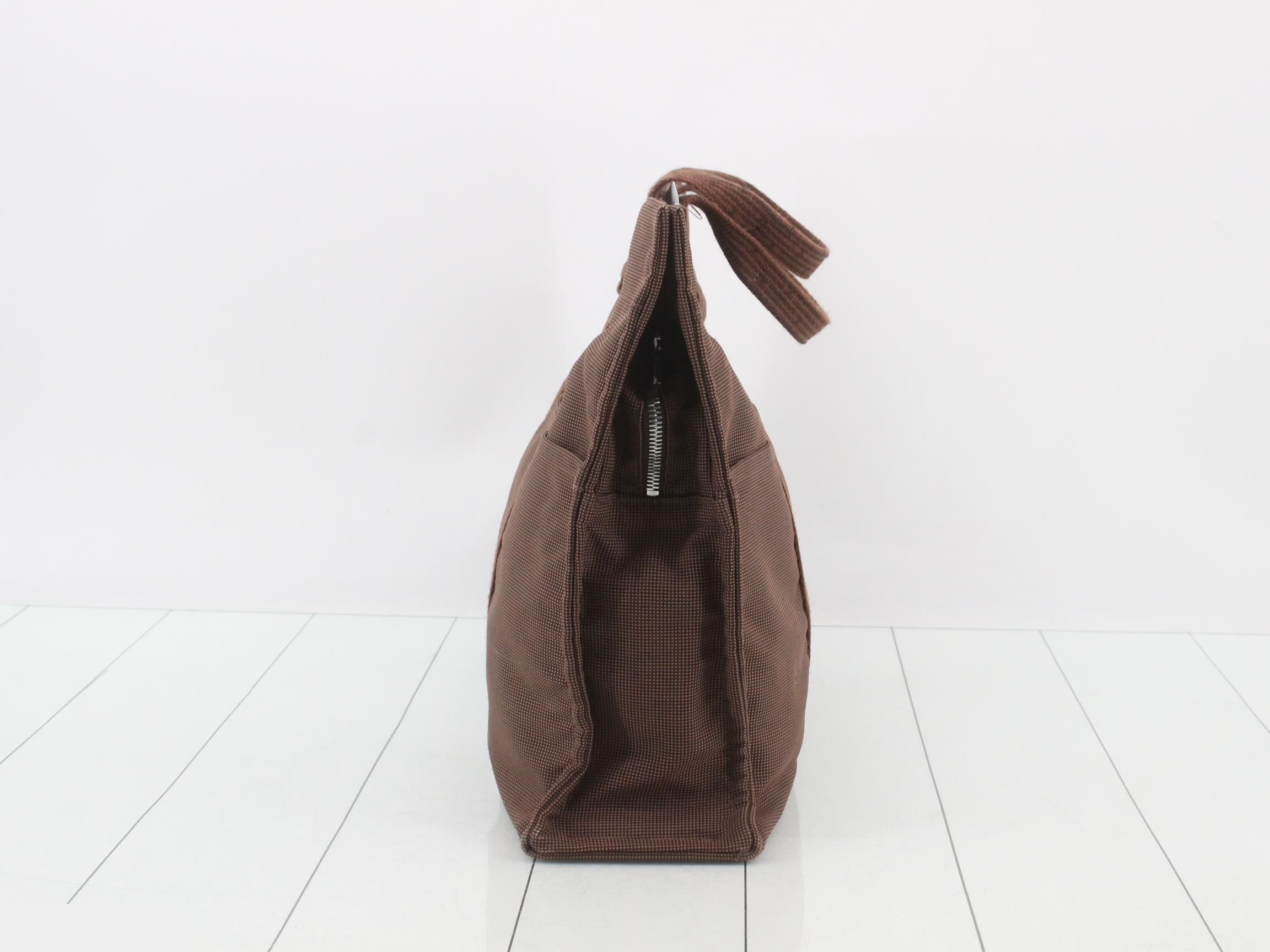 Aile Line Tote MM Canvas Brown — view 4