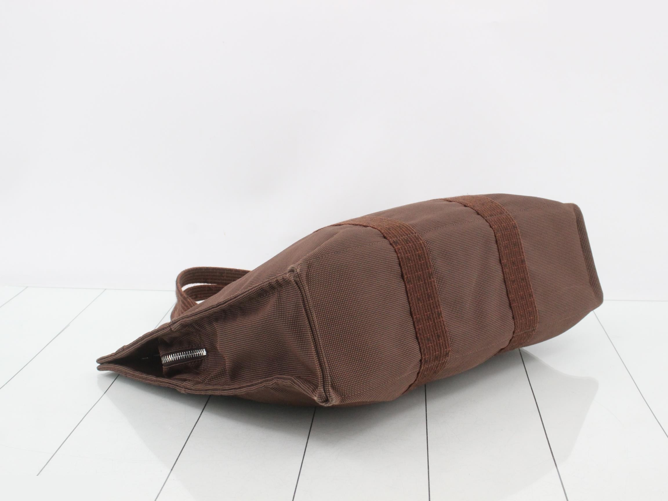 Aile Line Tote MM Canvas Brown — view 5