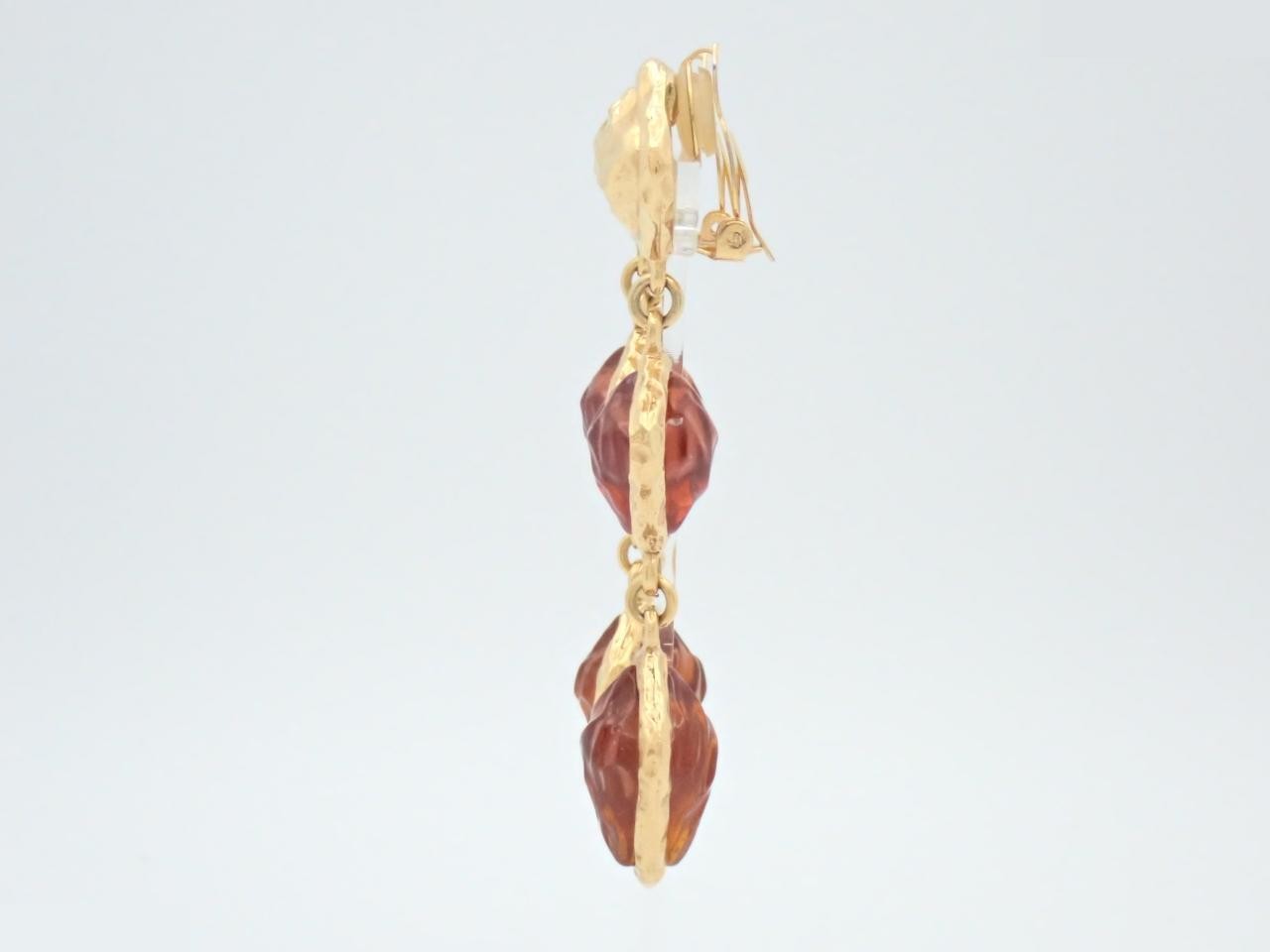 Colored gemstone earrings — view 3