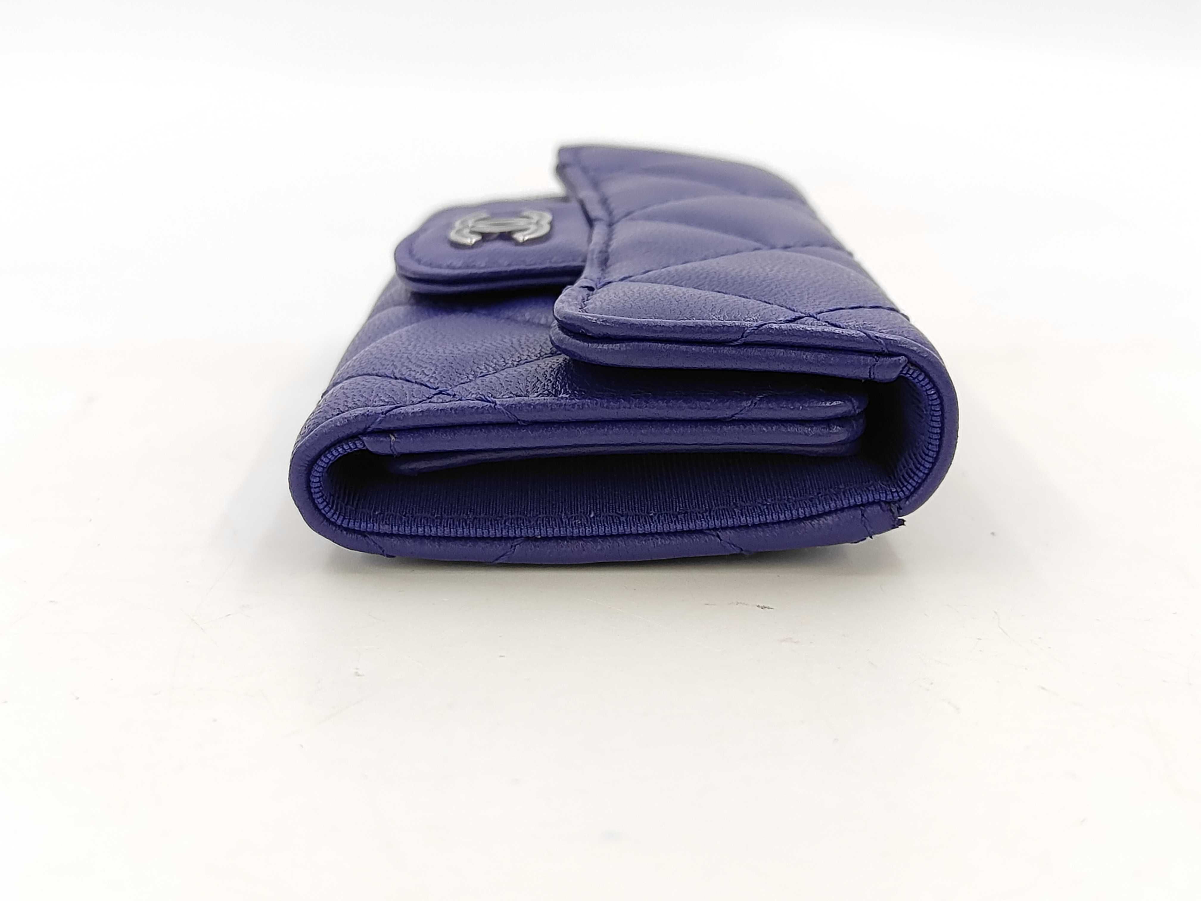 Matelassé Key Case/Key Ring, Lambskin Leather Key Case — view 4