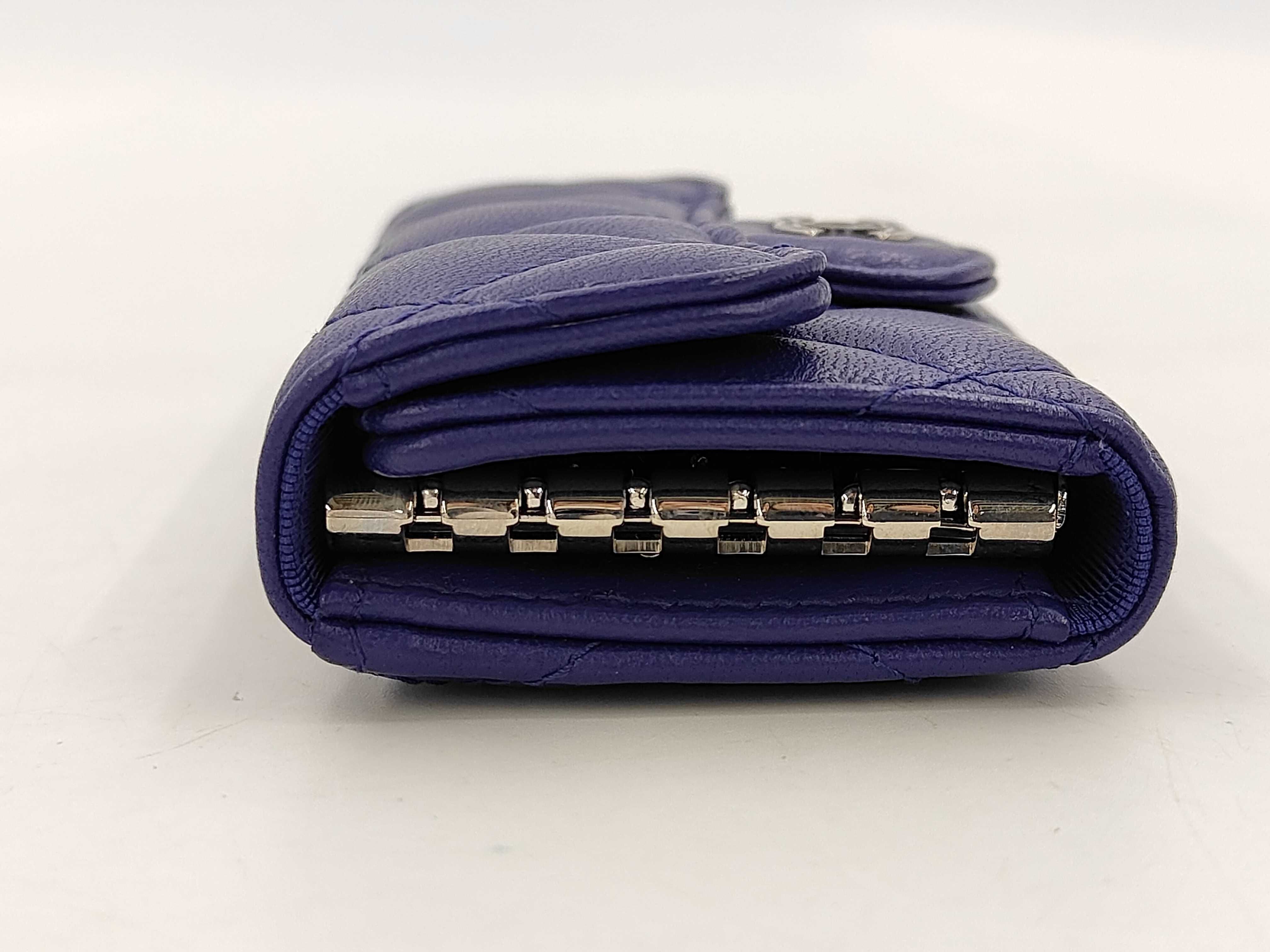 Matelassé Key Case/Key Ring, Lambskin Leather Key Case — view 6
