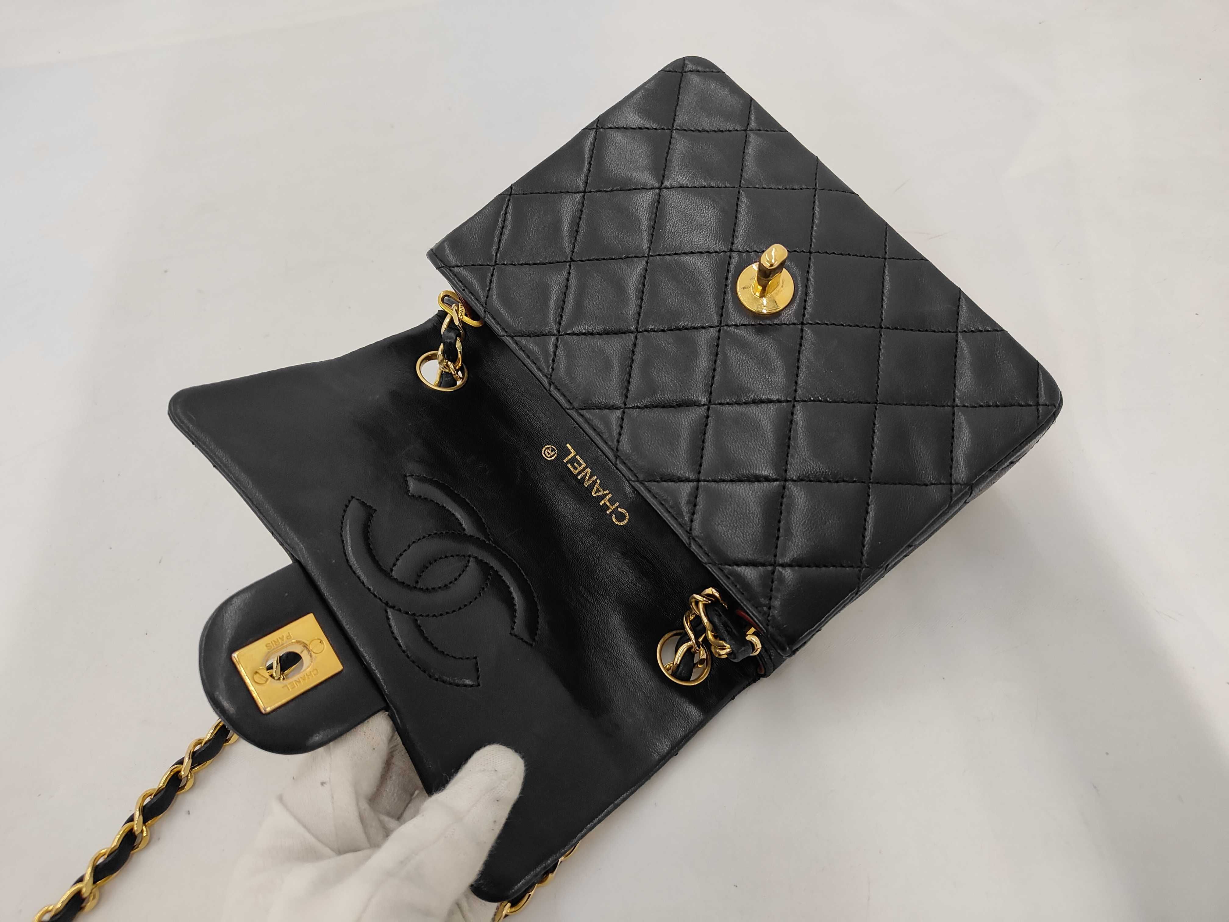 Mini Matelassé Lambskin Shoulder Bag — view 8