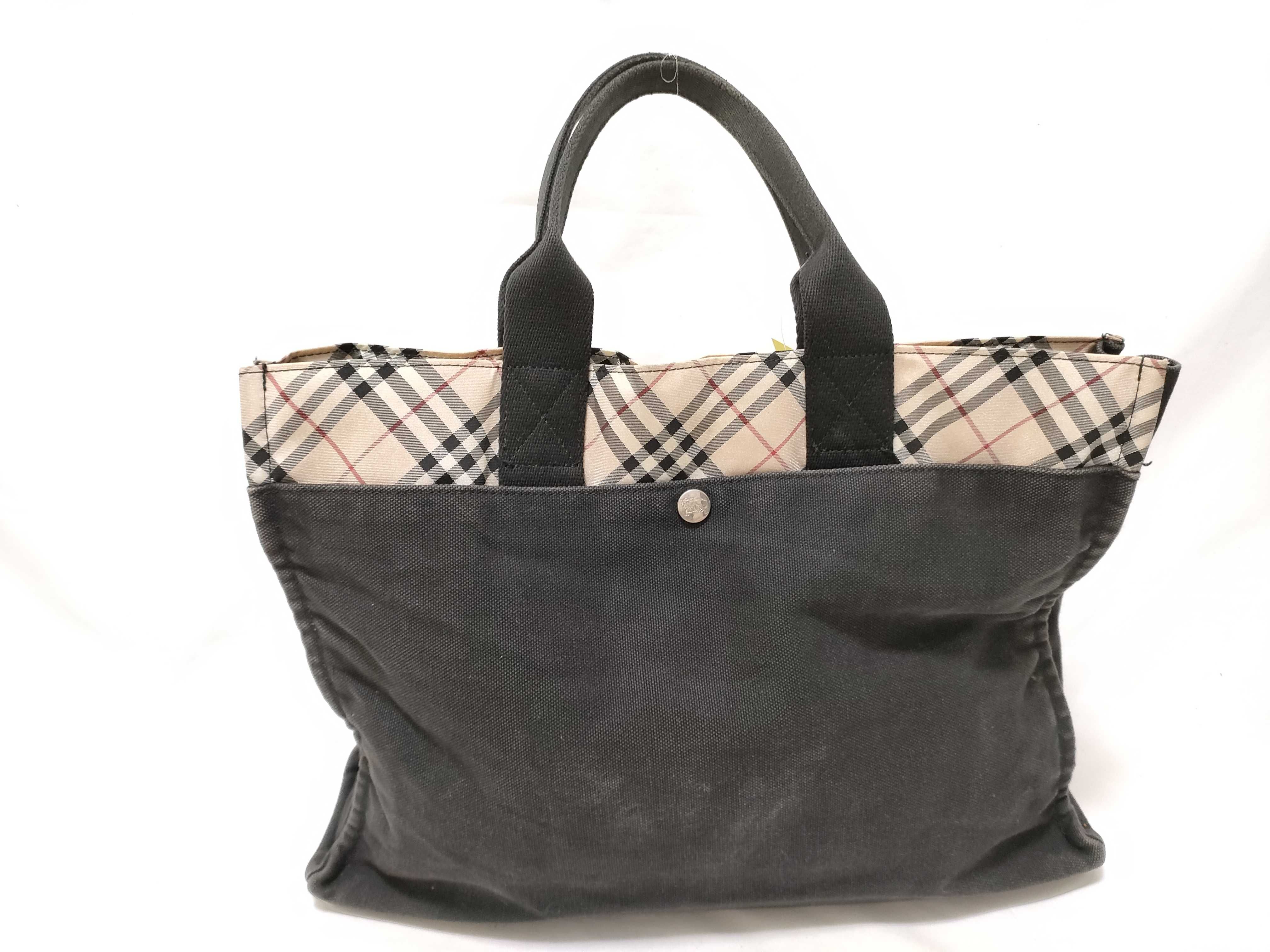 Blue Label Canvas Tote Bag