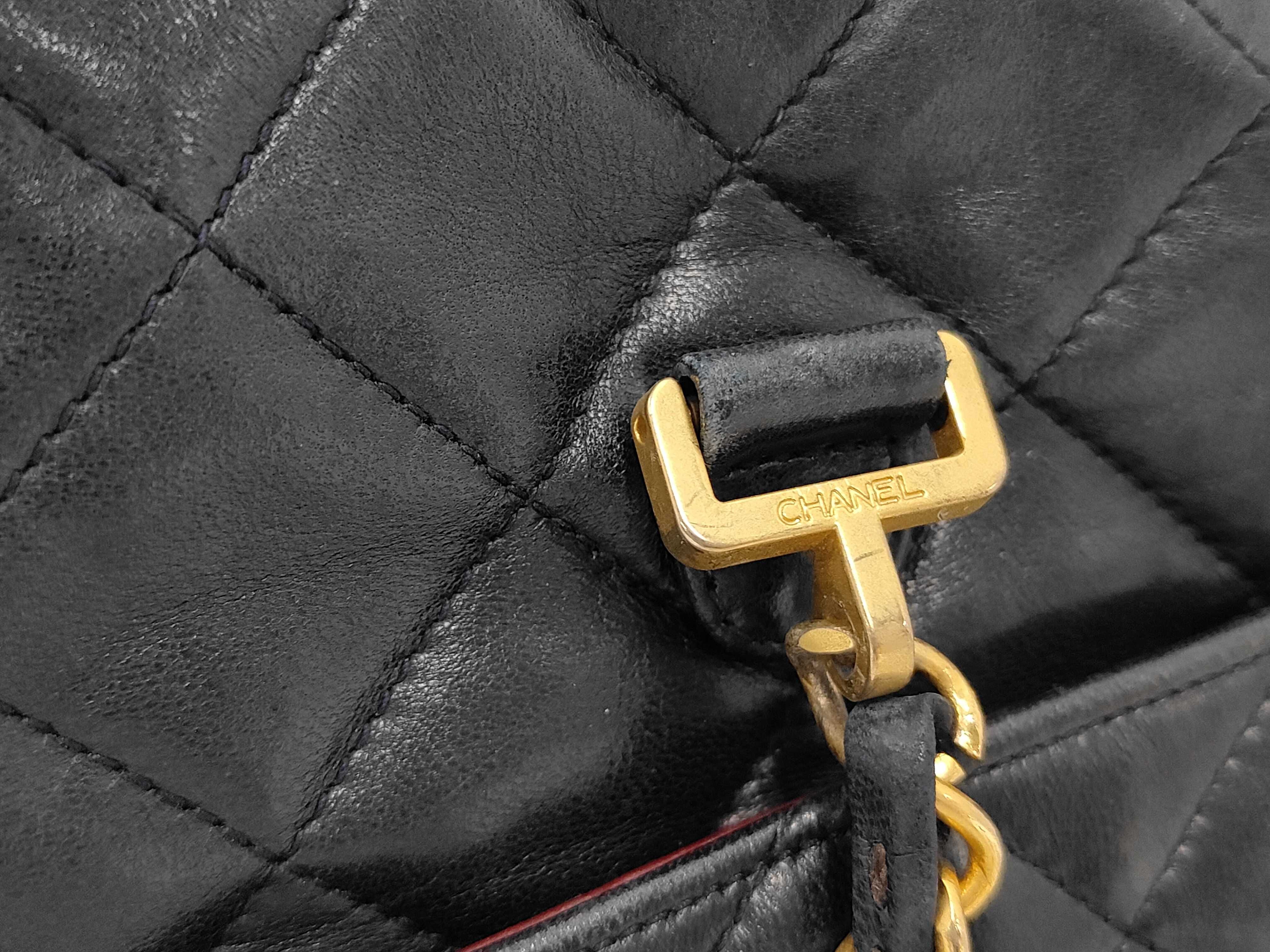 Lambskin Matelassé Chain Shoulder Bag — view 3