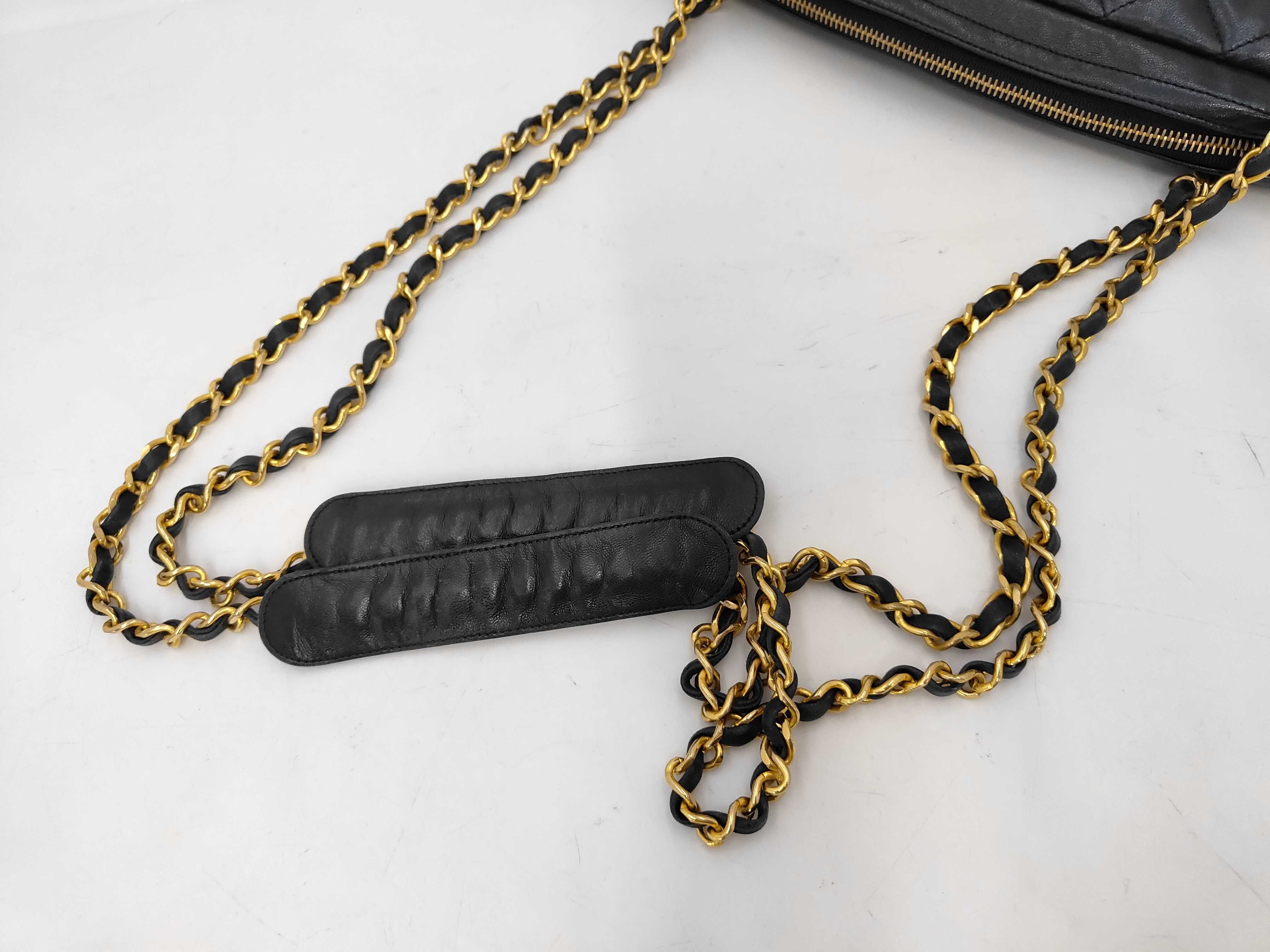 Lambskin Matelassé Chain Shoulder Bag — view 4