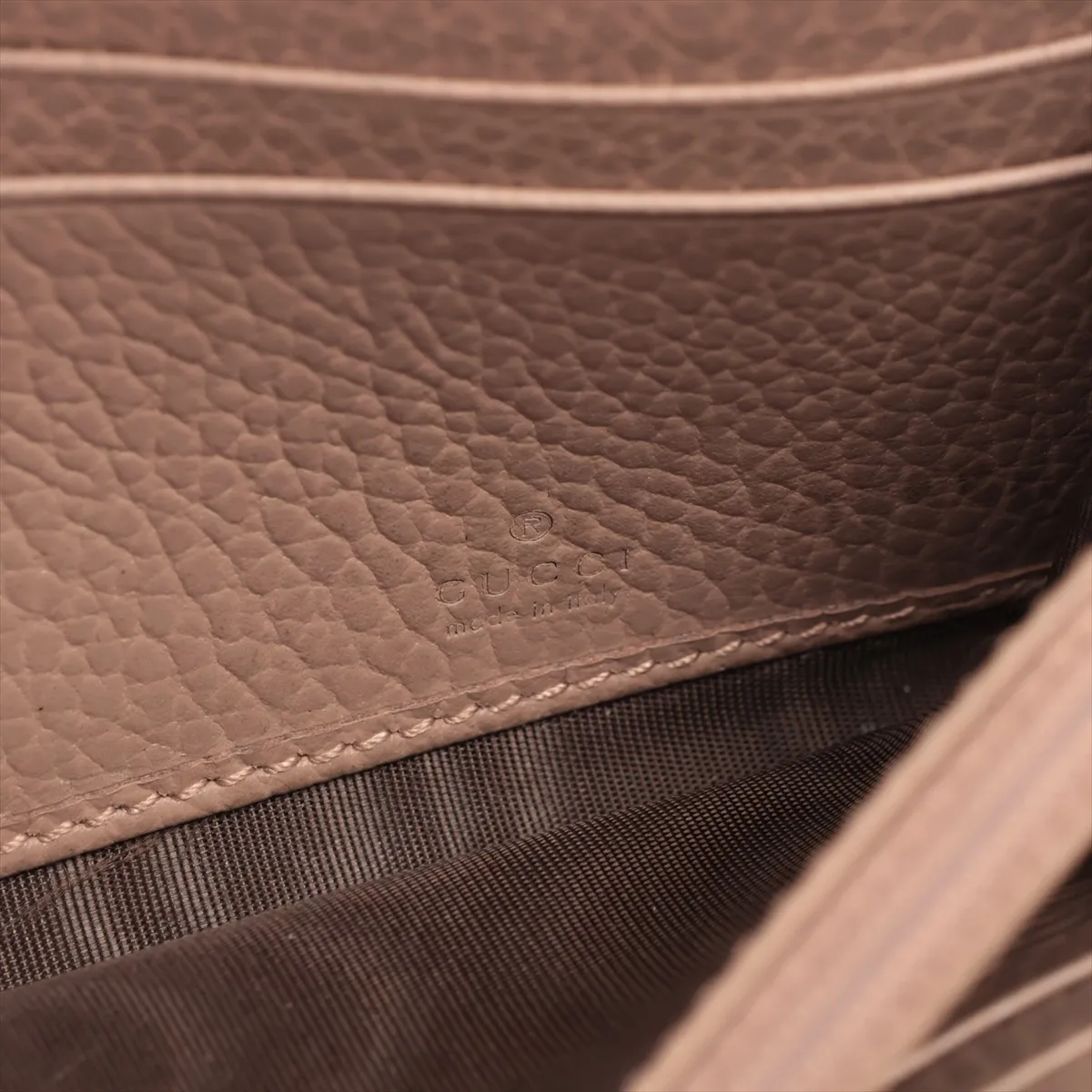 GG Marmont 456116 PVC x Leather Long Wallet, Beige — view 11