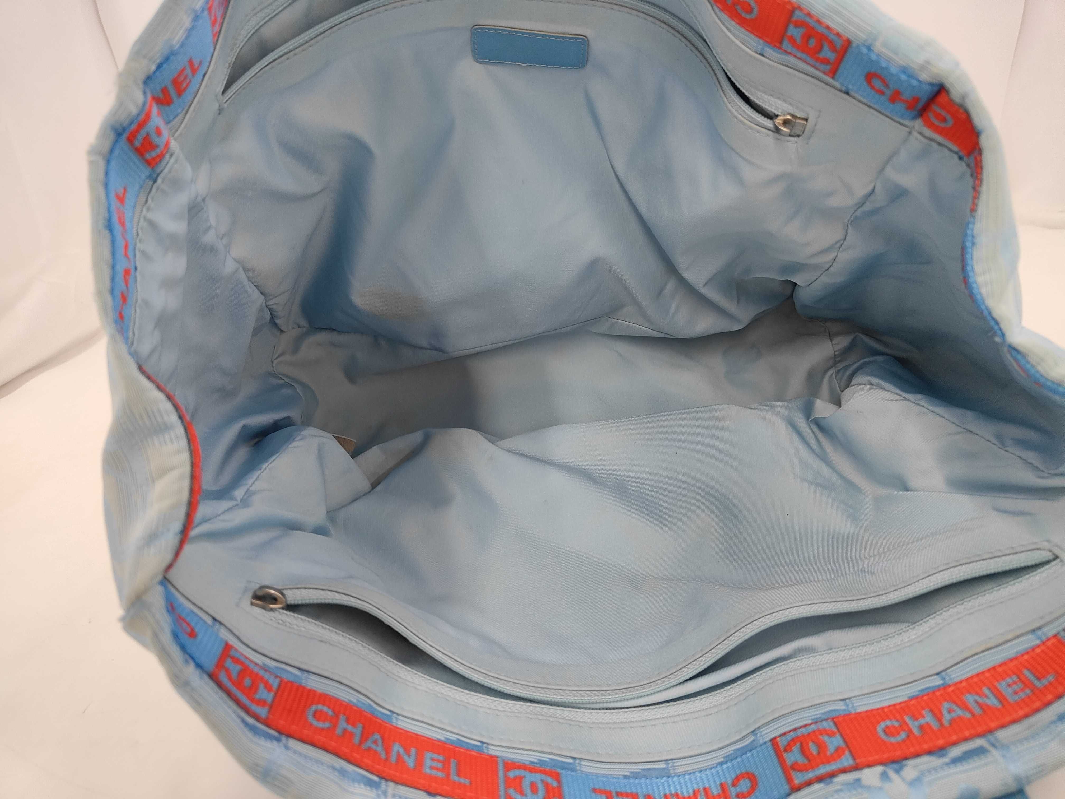 tote shoulder bag, blue tote bag — view 5