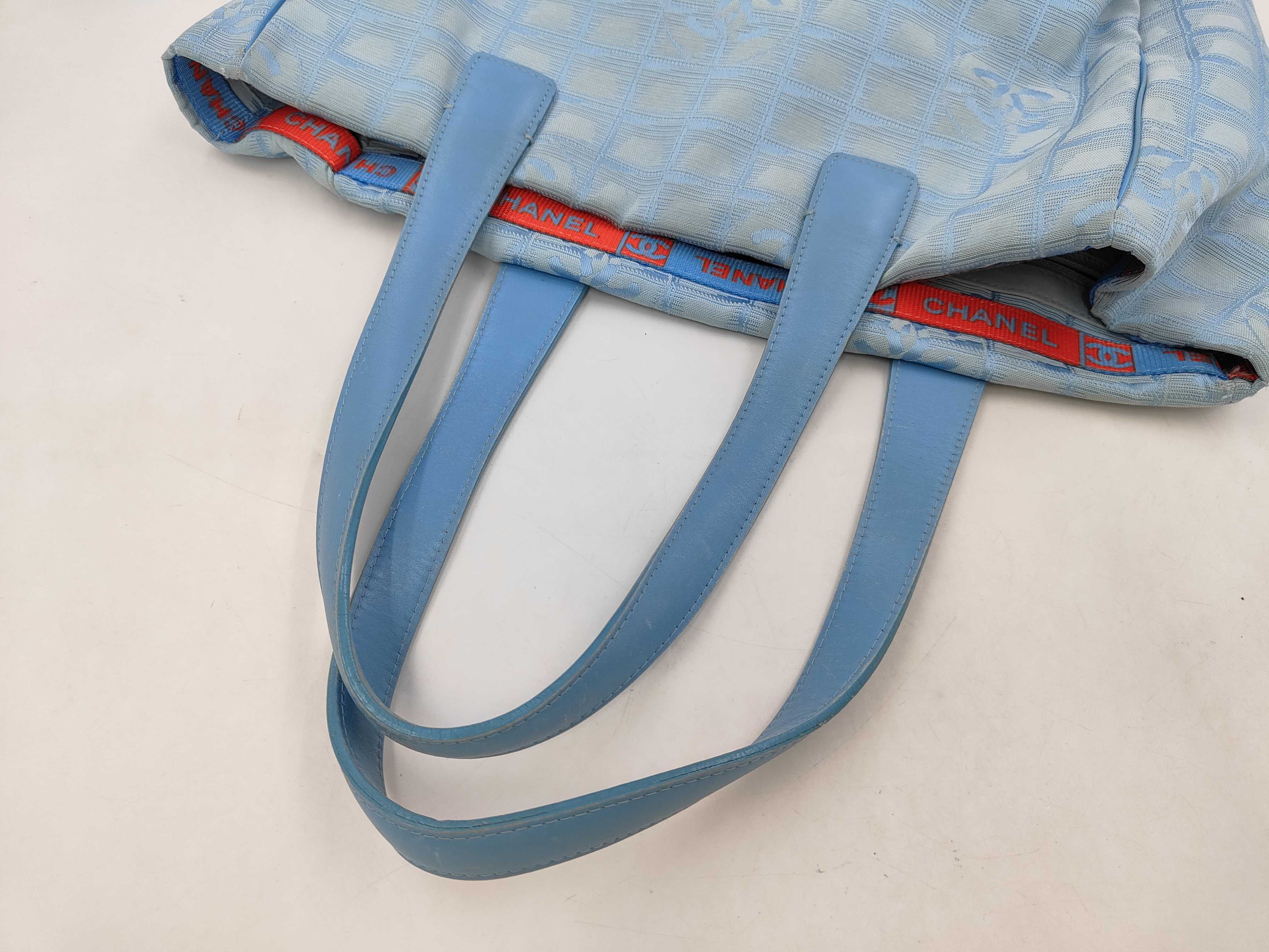 tote shoulder bag, blue tote bag — view 6