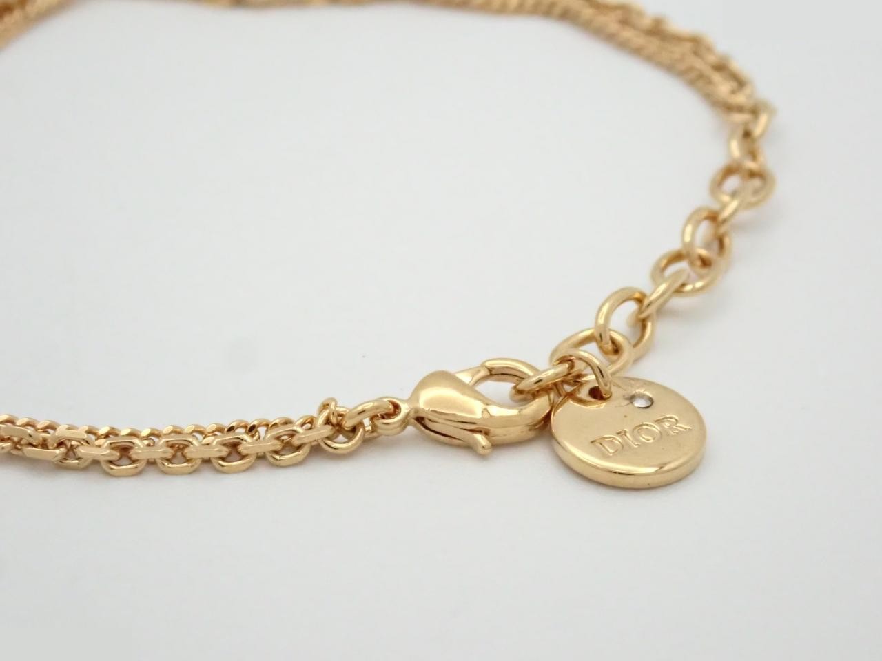 CD Star Rhinestone Bracelet, Gold, Wrist Circumference Approx. 17cm — view 3