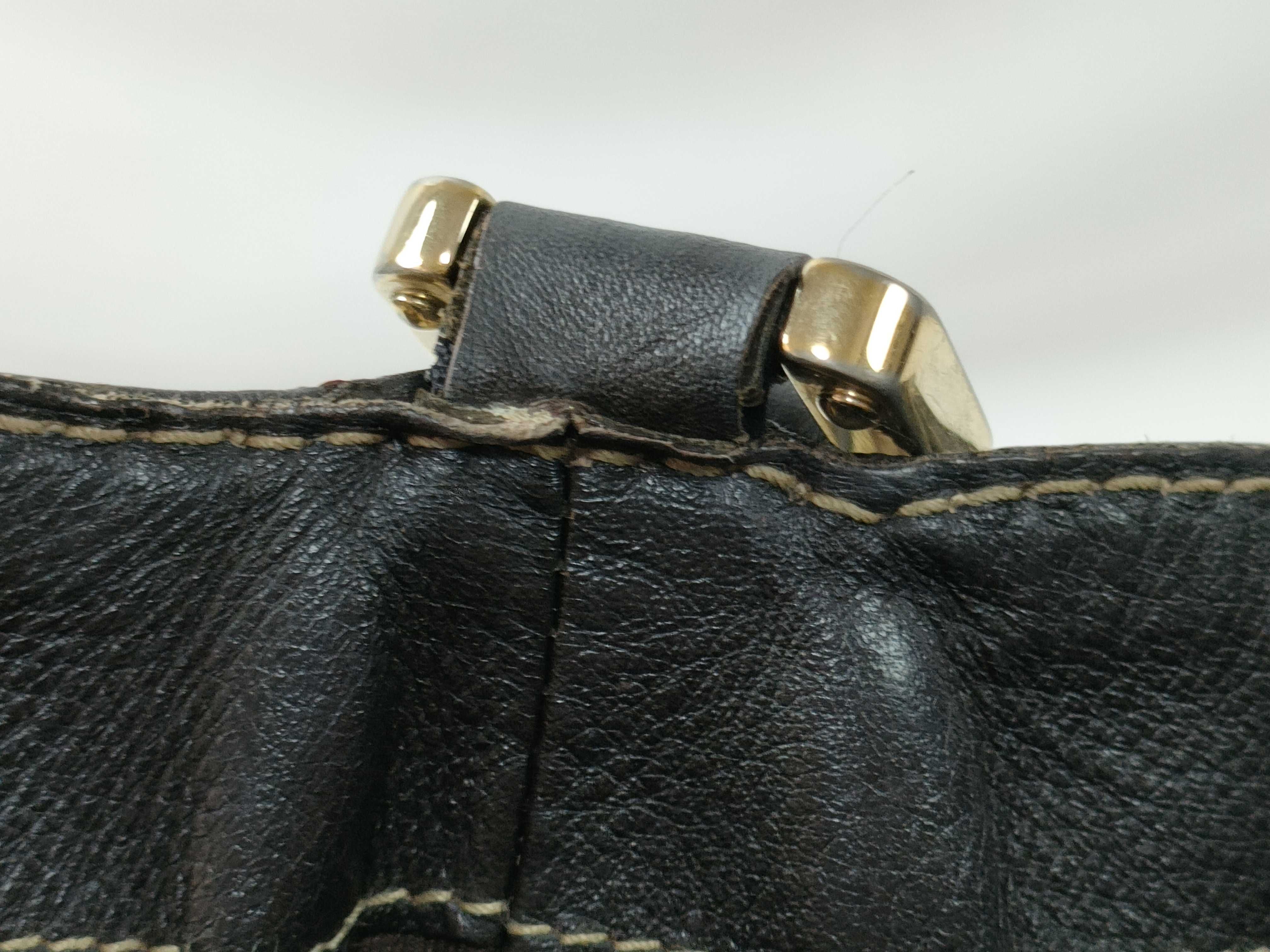 Brown GG Canvas Web Buckle Pumpkin Shoulder Bag (Handbag) — view 14