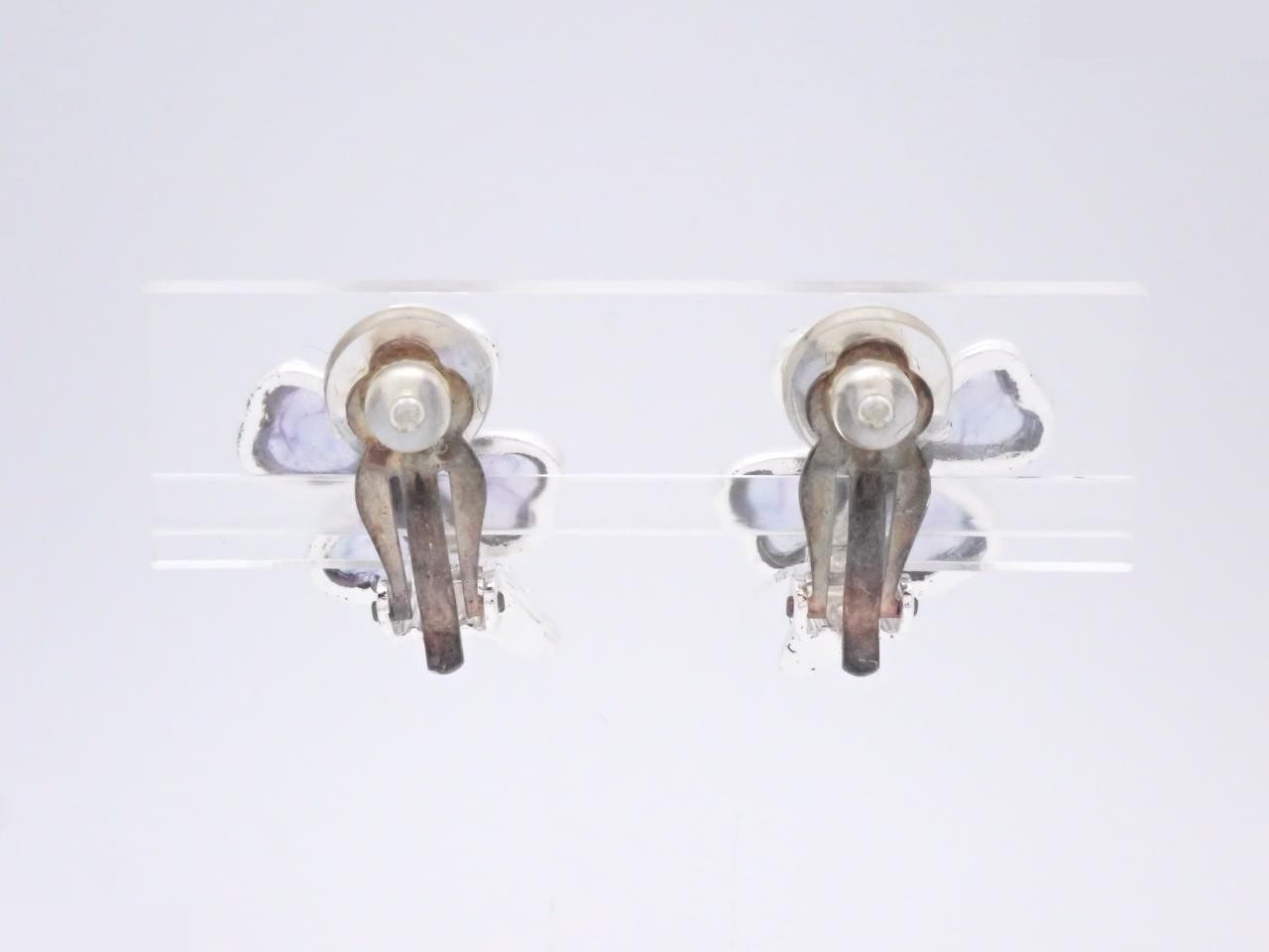 Clover Earrings, Gripoix, 98P — view 2