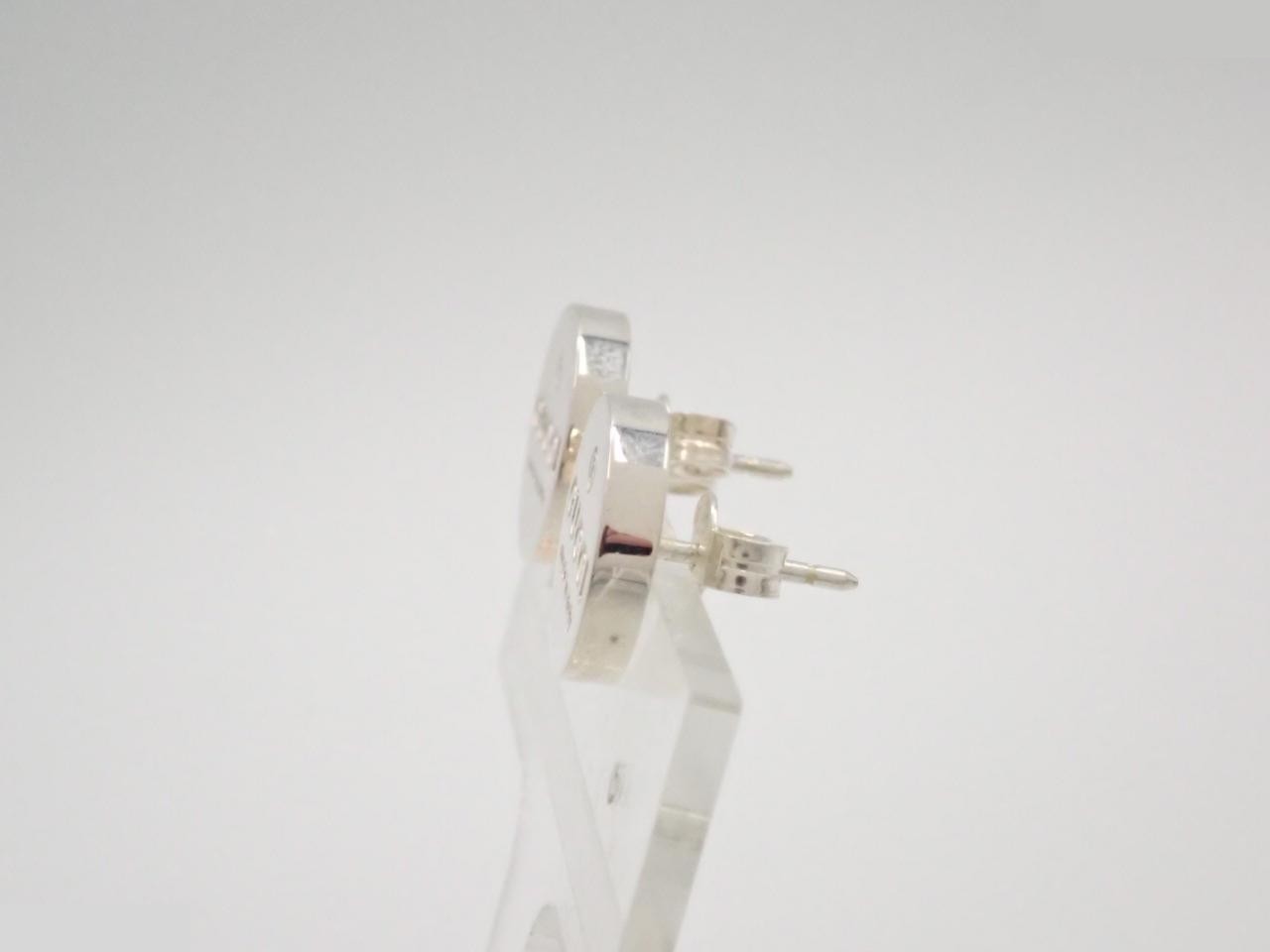 logo earrings, Ag925/5.8g — view 3