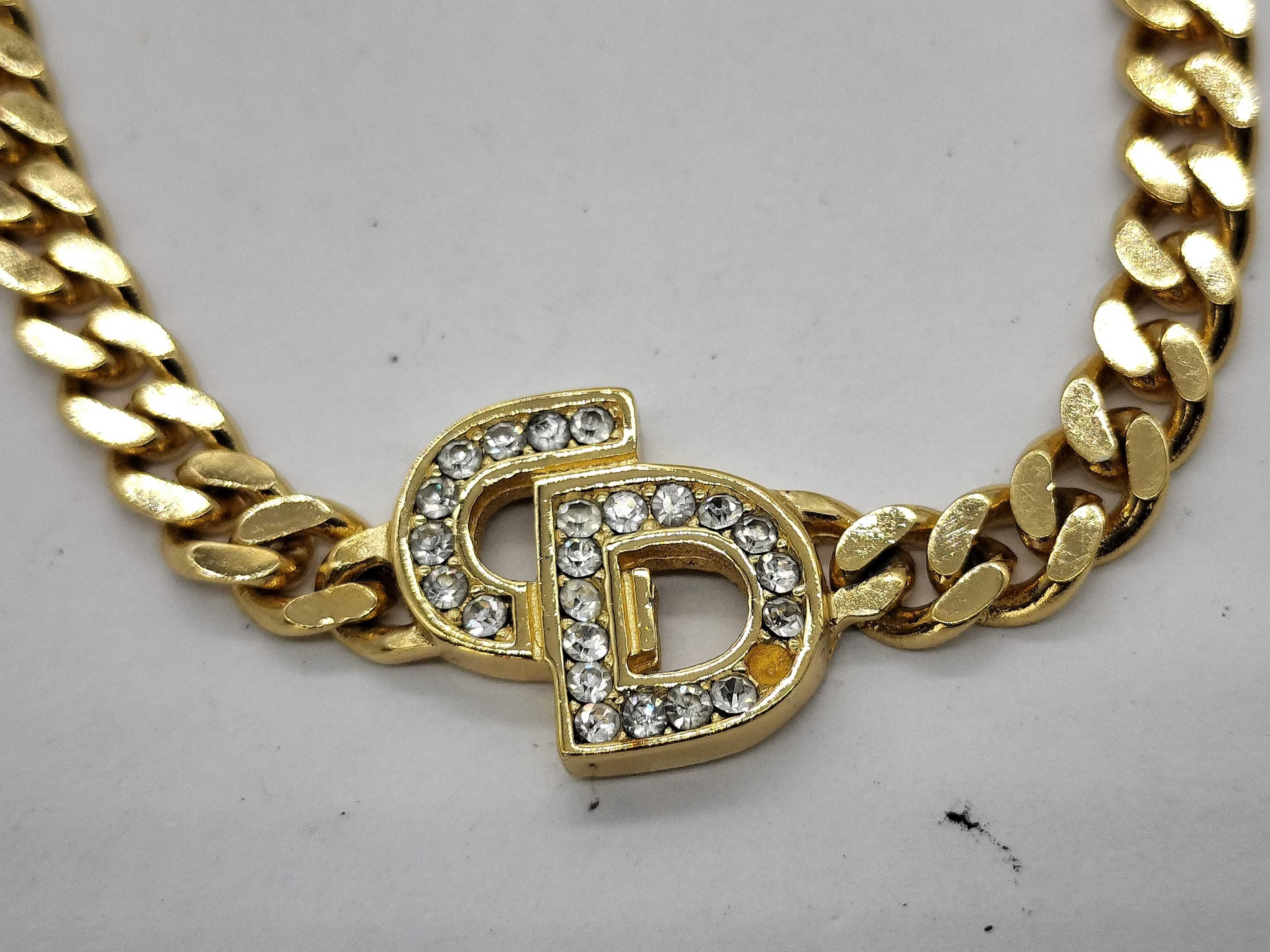 CD Logo Rhinestone Bracelet/Bangle — view 2