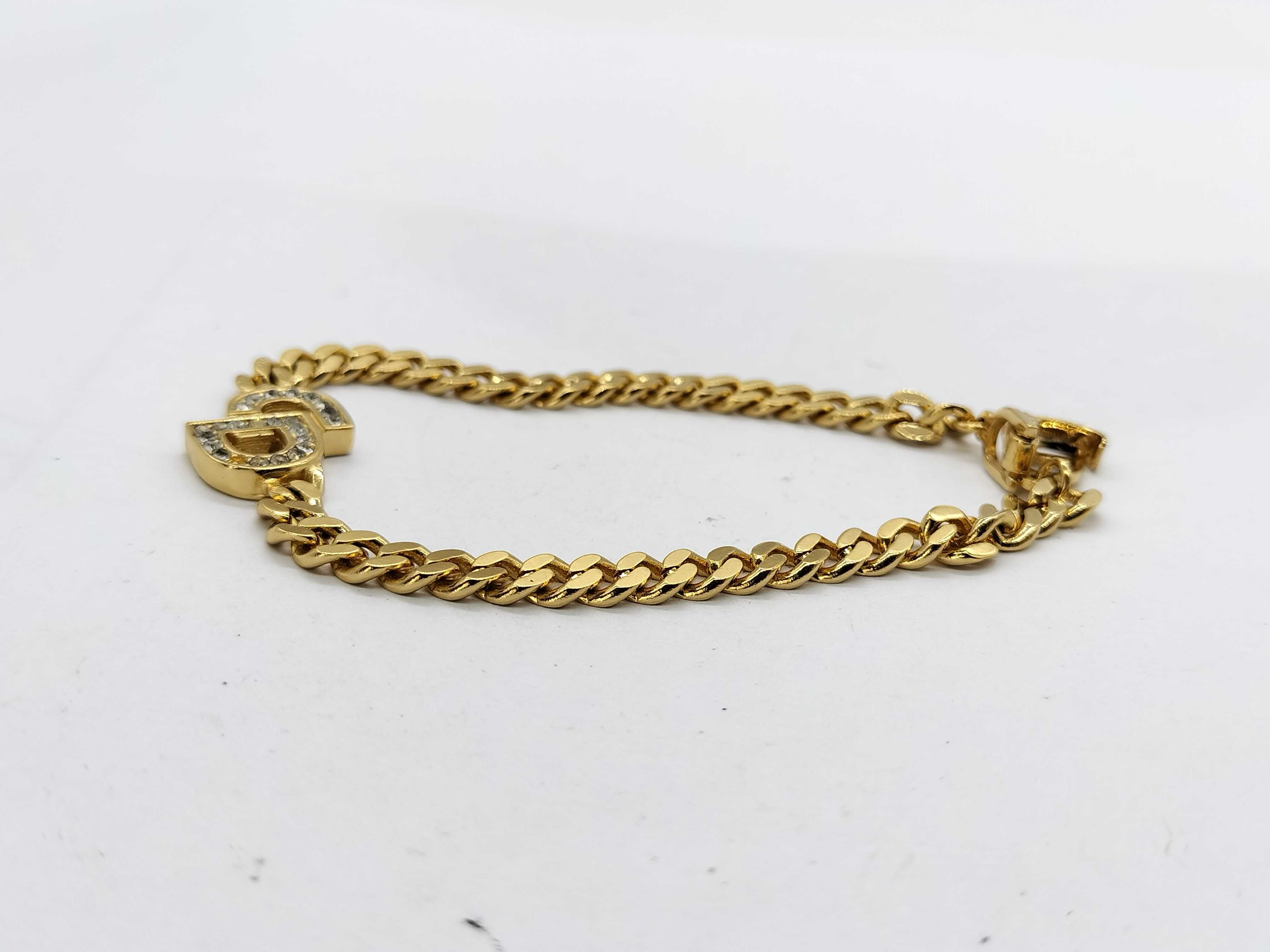 CD Logo Rhinestone Bracelet/Bangle — view 3