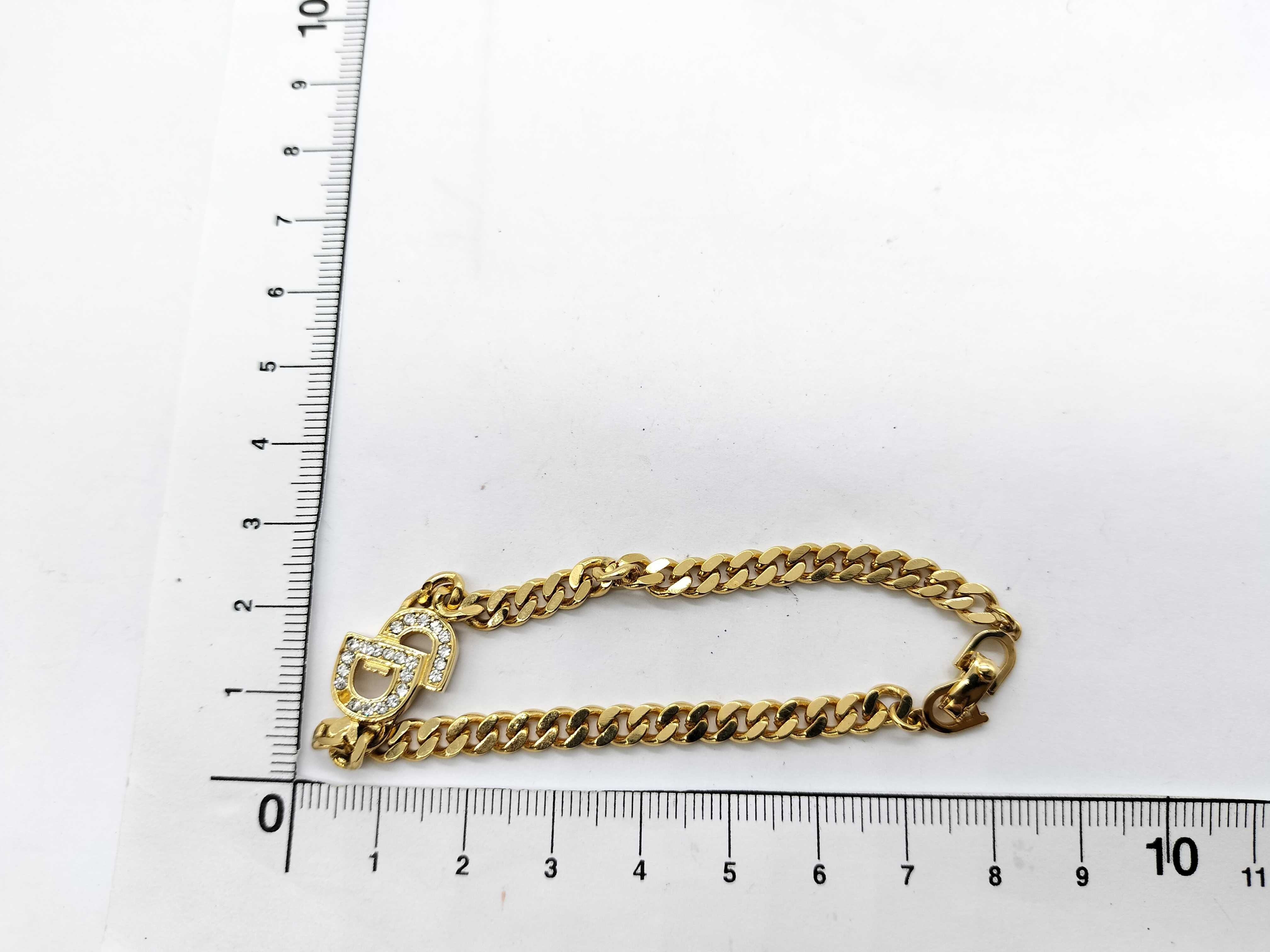 CD Logo Rhinestone Bracelet/Bangle — view 8