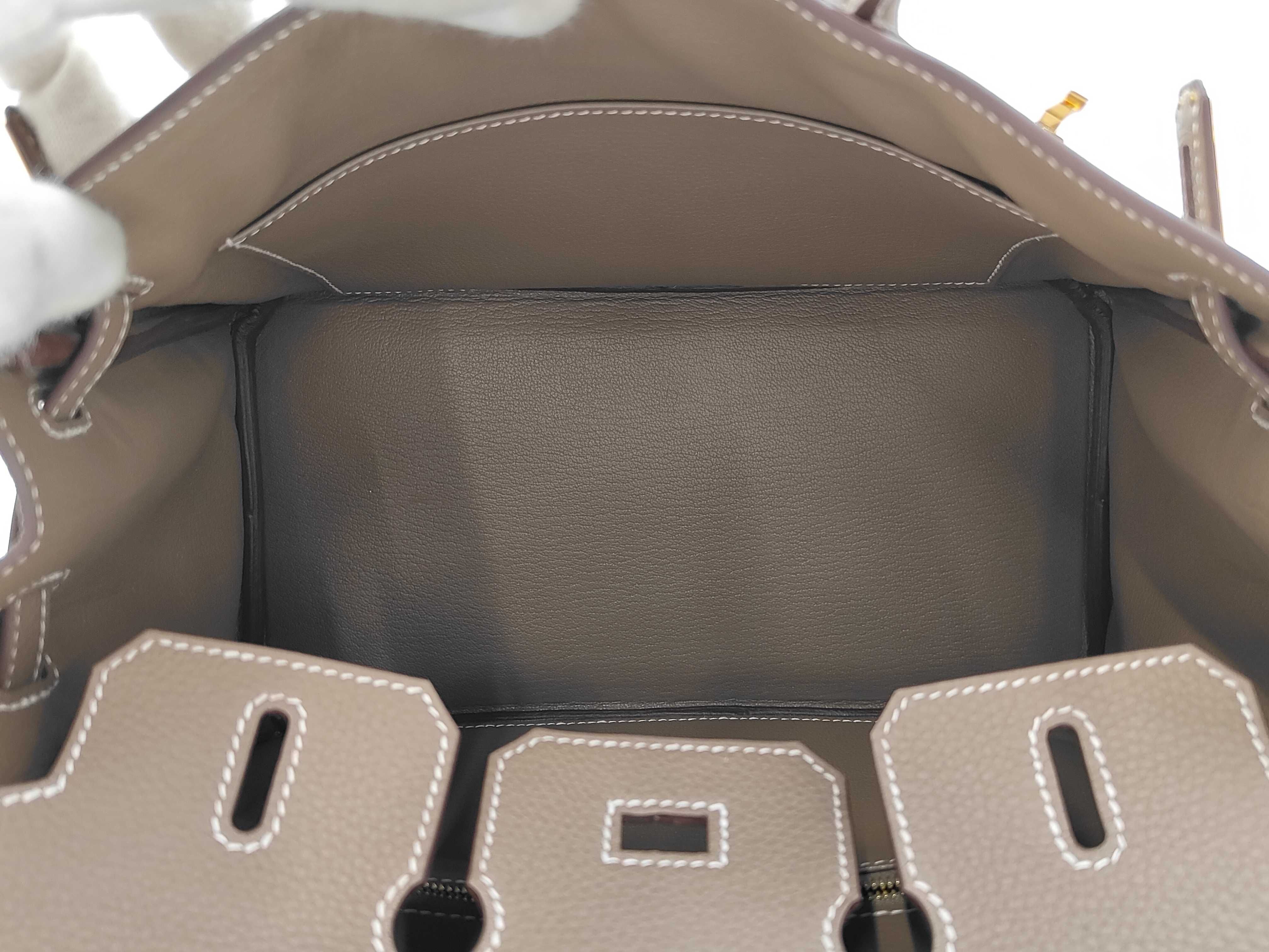 Birkin 25 Togo Etoup GD Hardware U Engraved Handbag — view 7