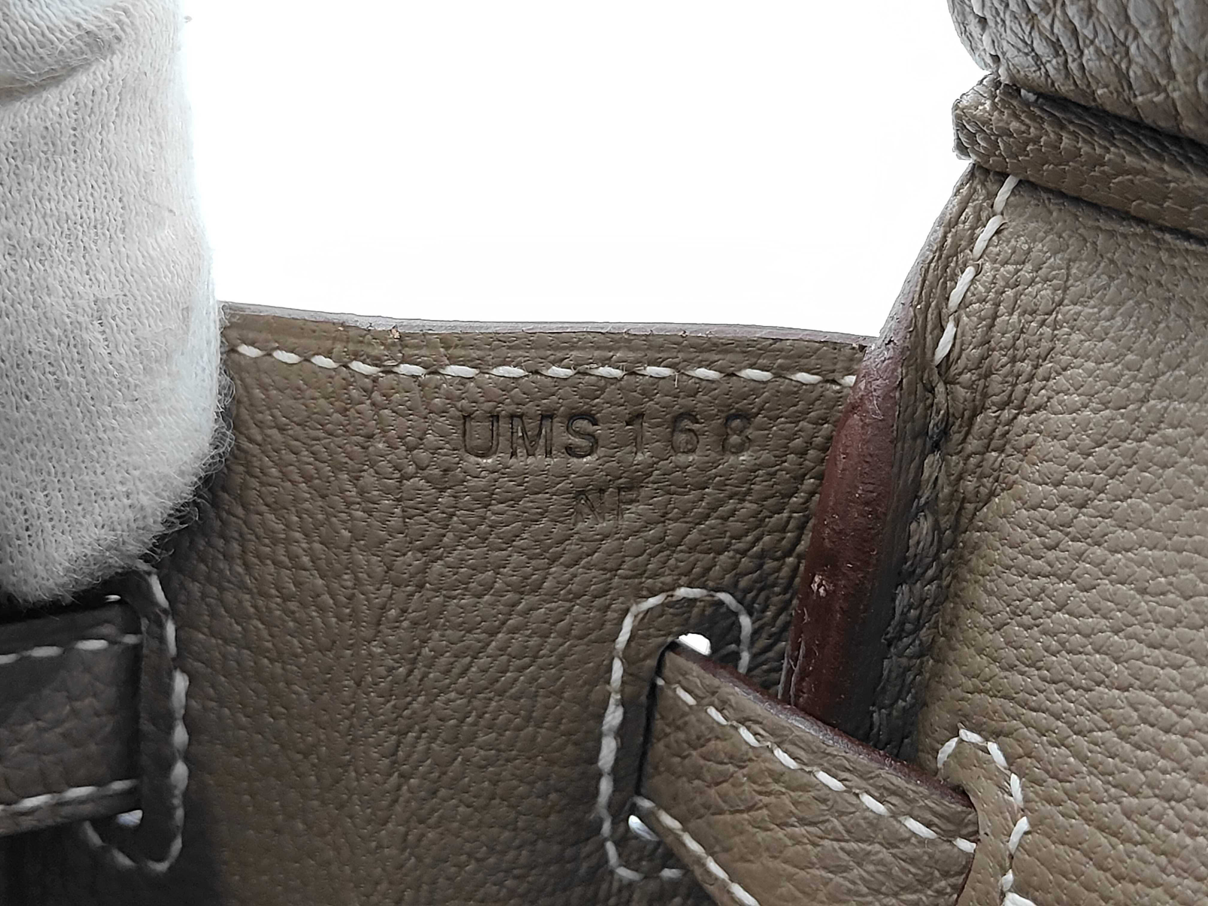 Birkin 25 Togo Etoup GD Hardware U Engraved Handbag — view 9