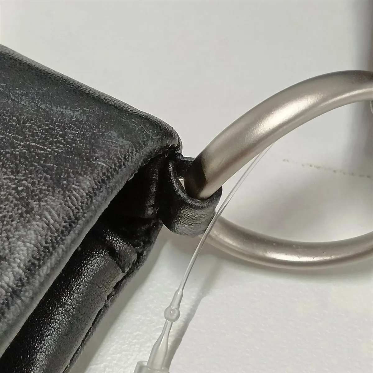 2.55 Leather Shoulder Bag, Chocolate Bar Pattern, Black with Silver Hardware, Item Number 8269843 (Serial Number 8) — view 9