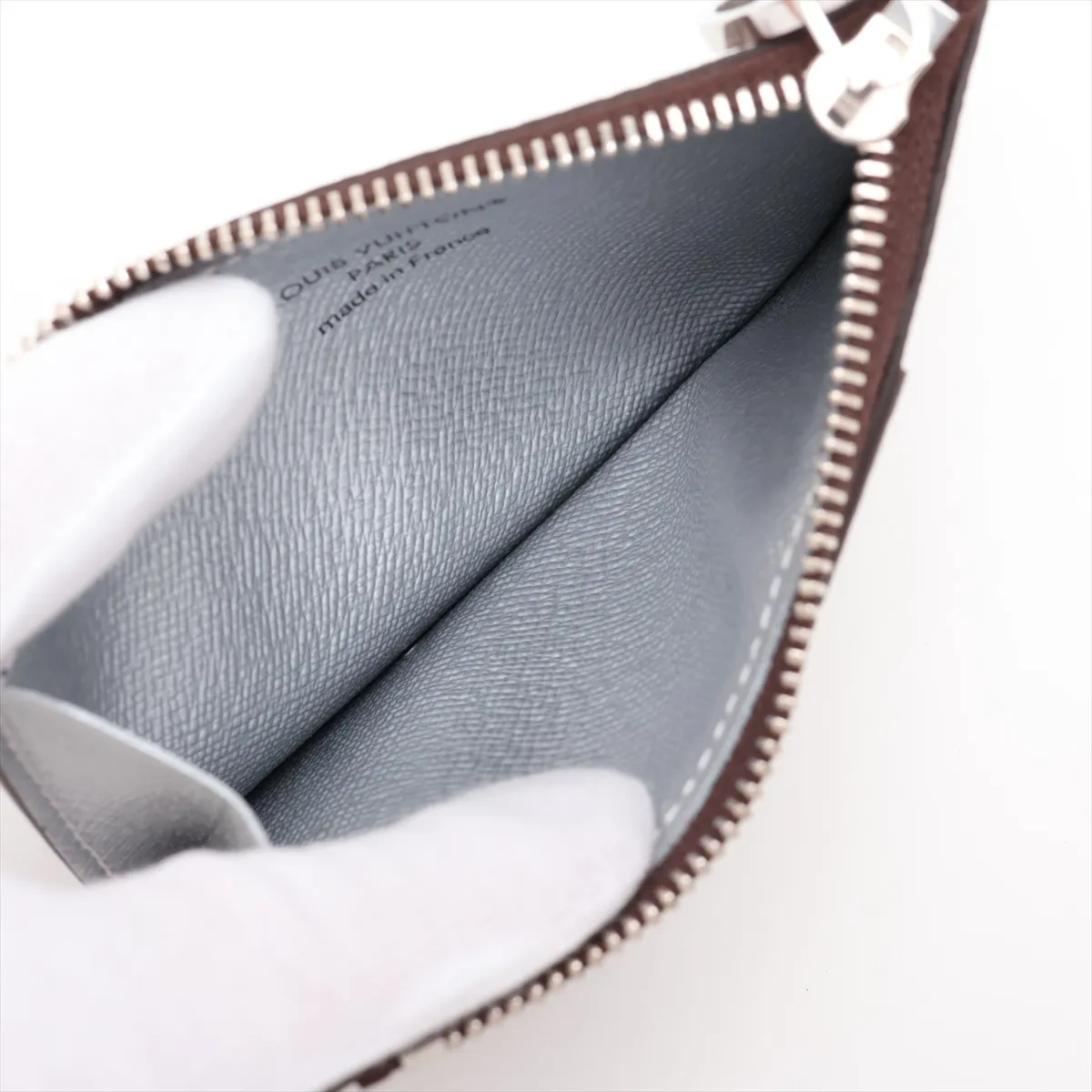 Monogram Porte Cartes Romy M26655 Brown x Silver Fragment Case (RFID Activated) — view 3