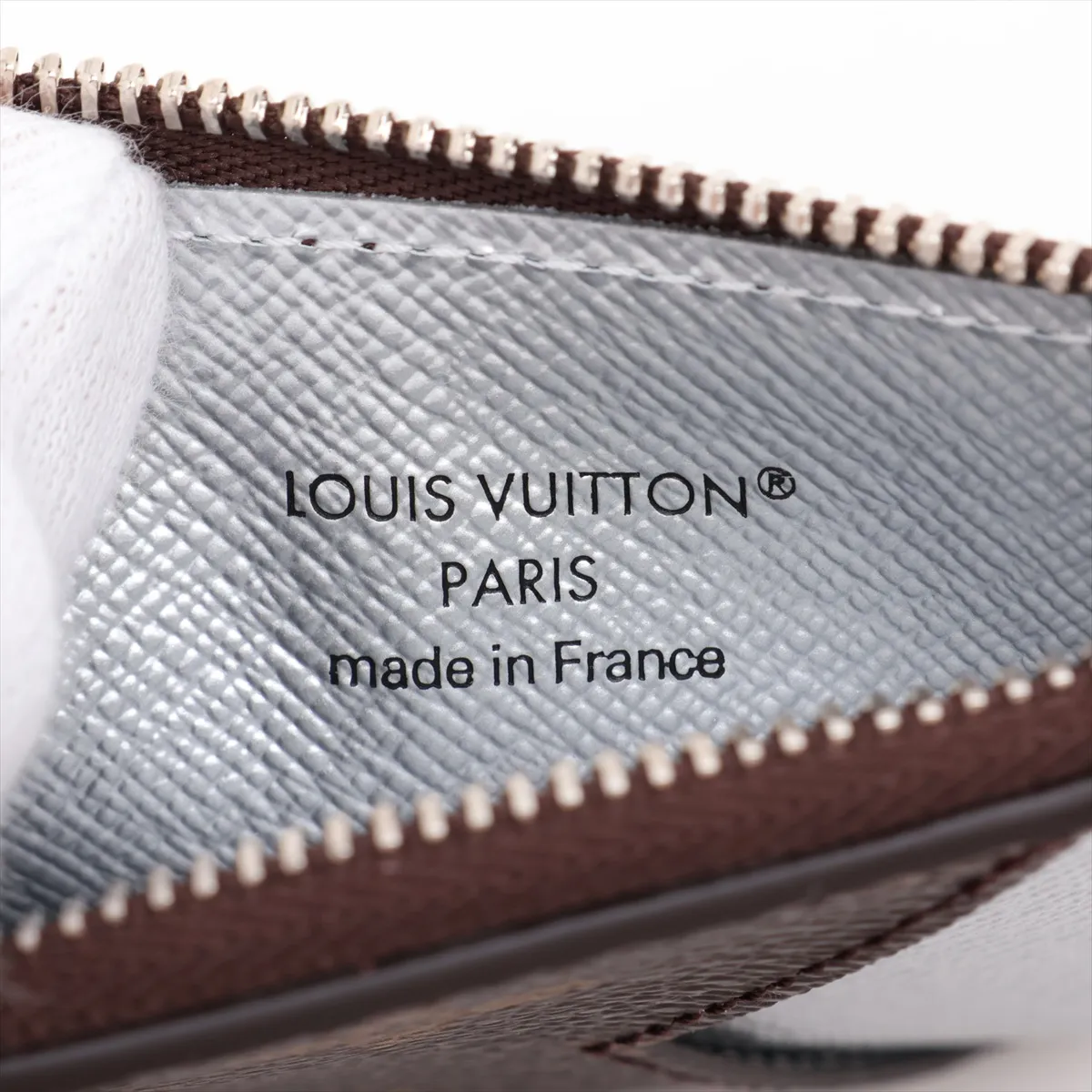 Monogram Porte Cartes Romy M26655 Brown x Silver Fragment Case (RFID Activated) — view 4