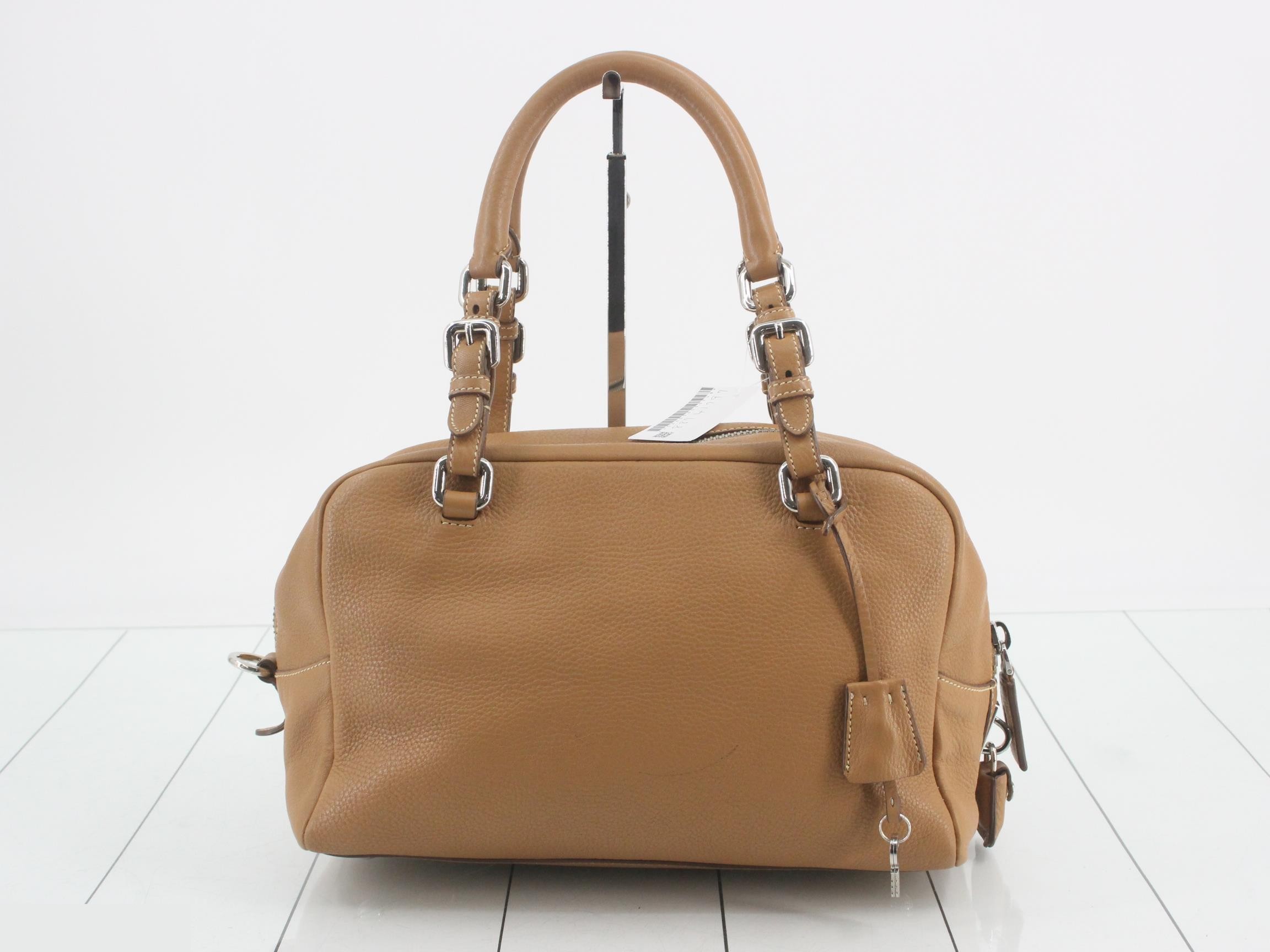 Jacquard Mini Boston Bag, Leather, BR3091 — view 2