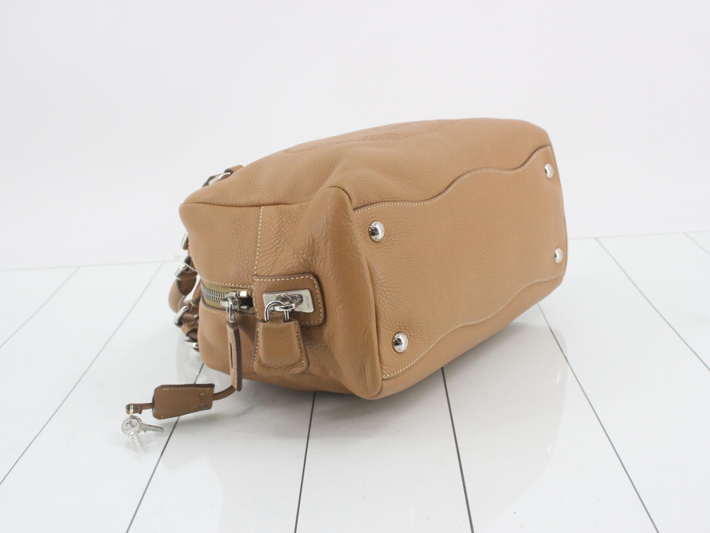 Jacquard Mini Boston Bag, Leather, BR3091 — view 5