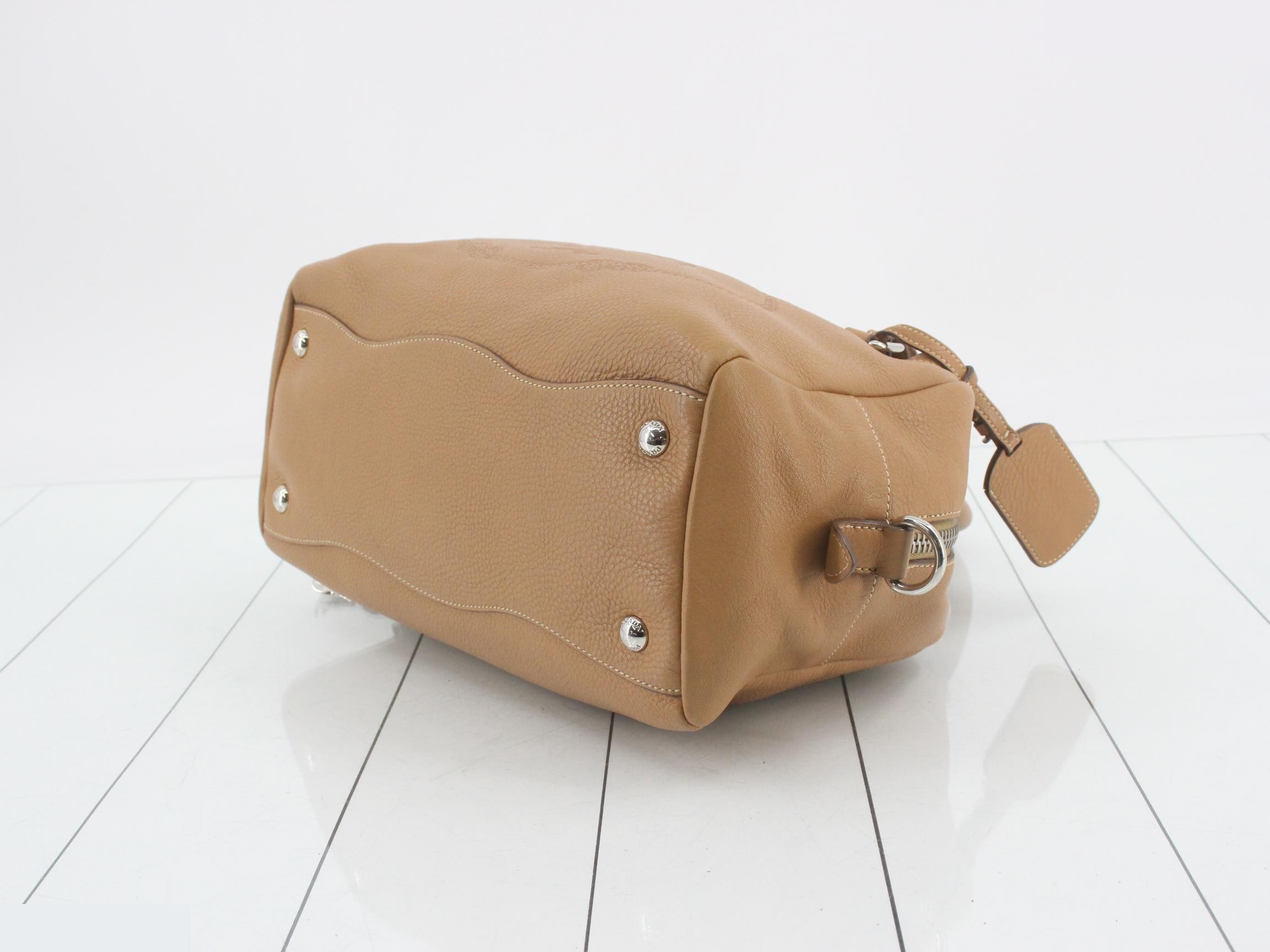 Jacquard Mini Boston Bag, Leather, BR3091 — view 6