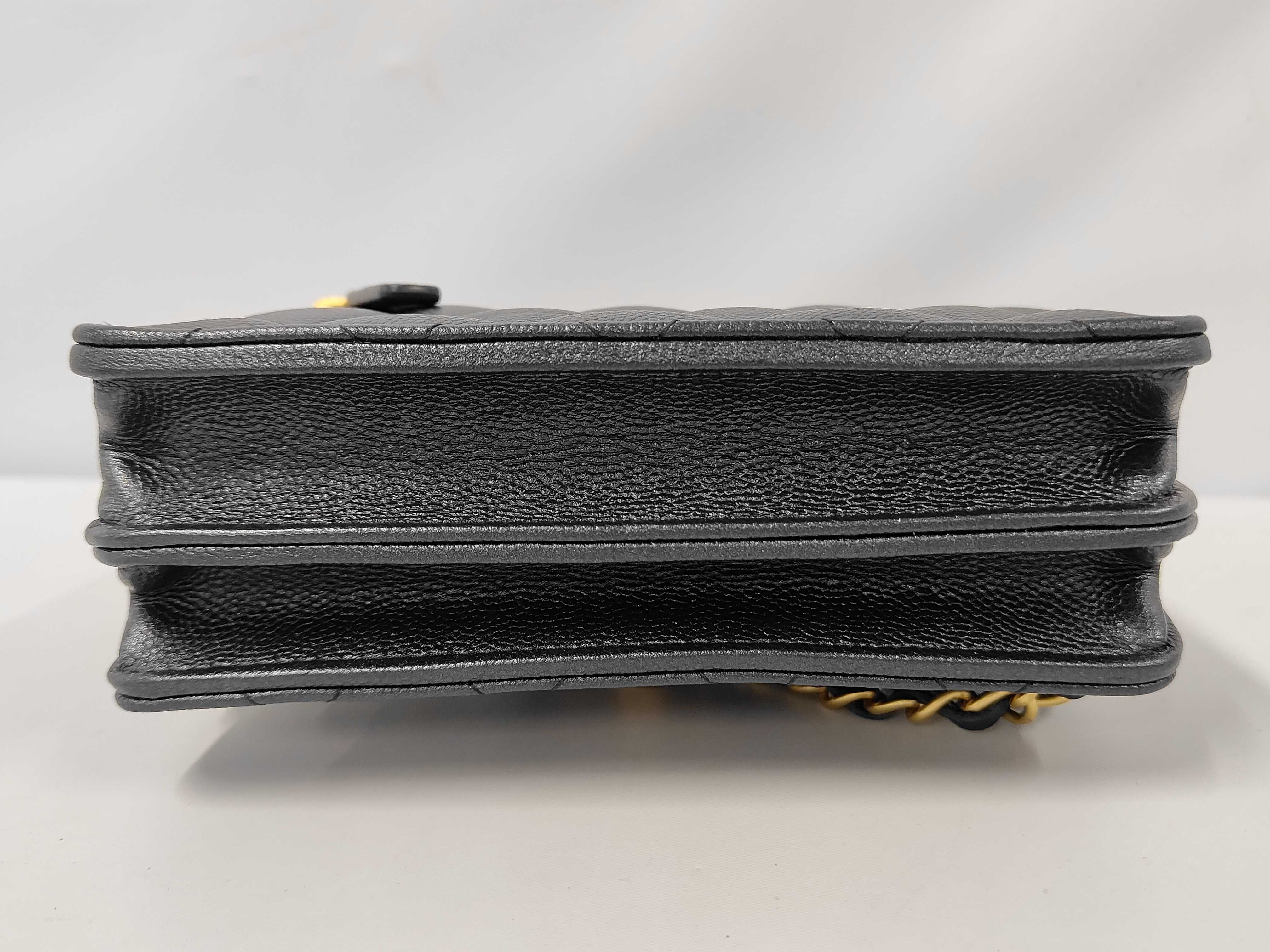 Caviar Skin Matelassé Chain Shoulder Bag — view 3
